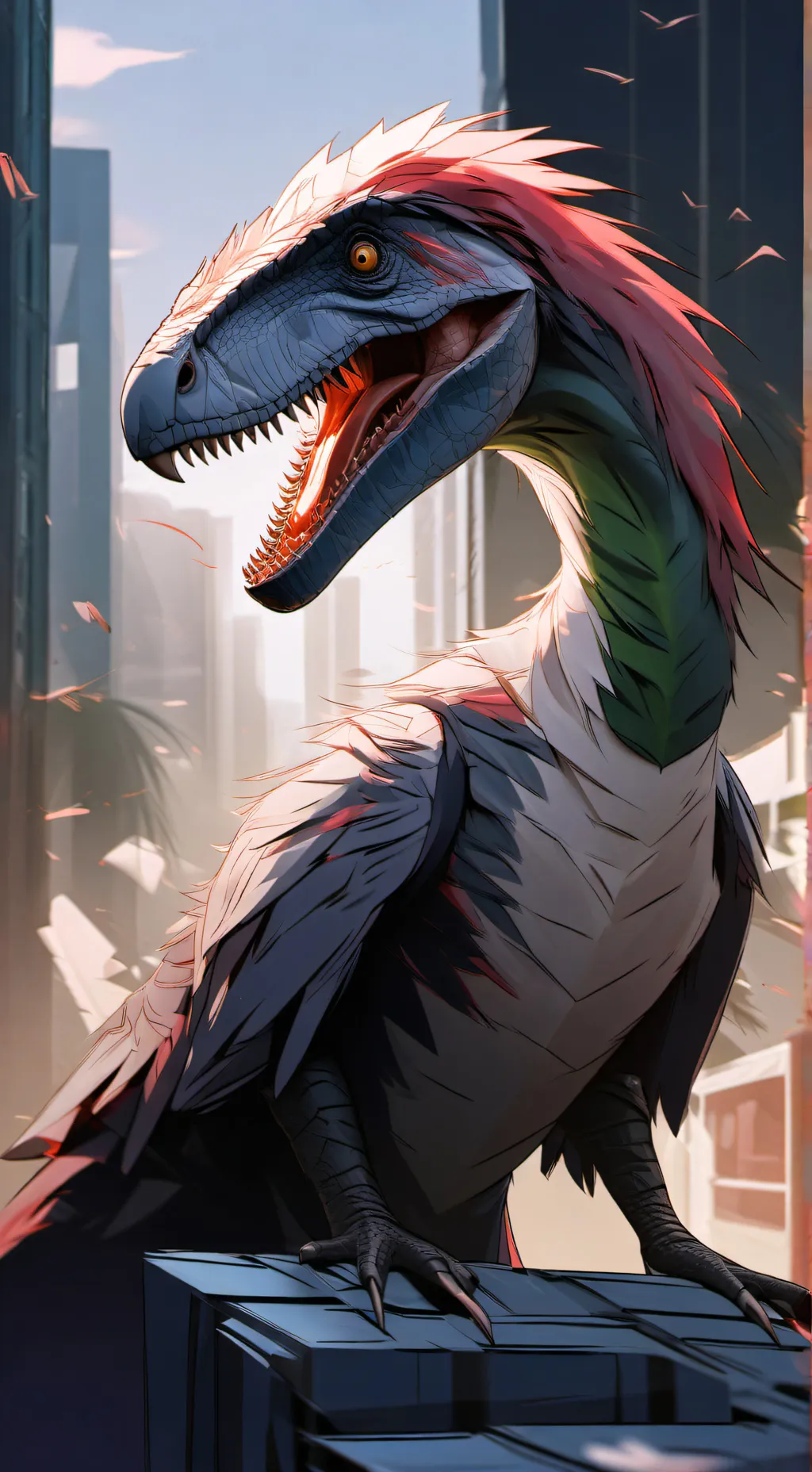 ai character: therisinosaurio background