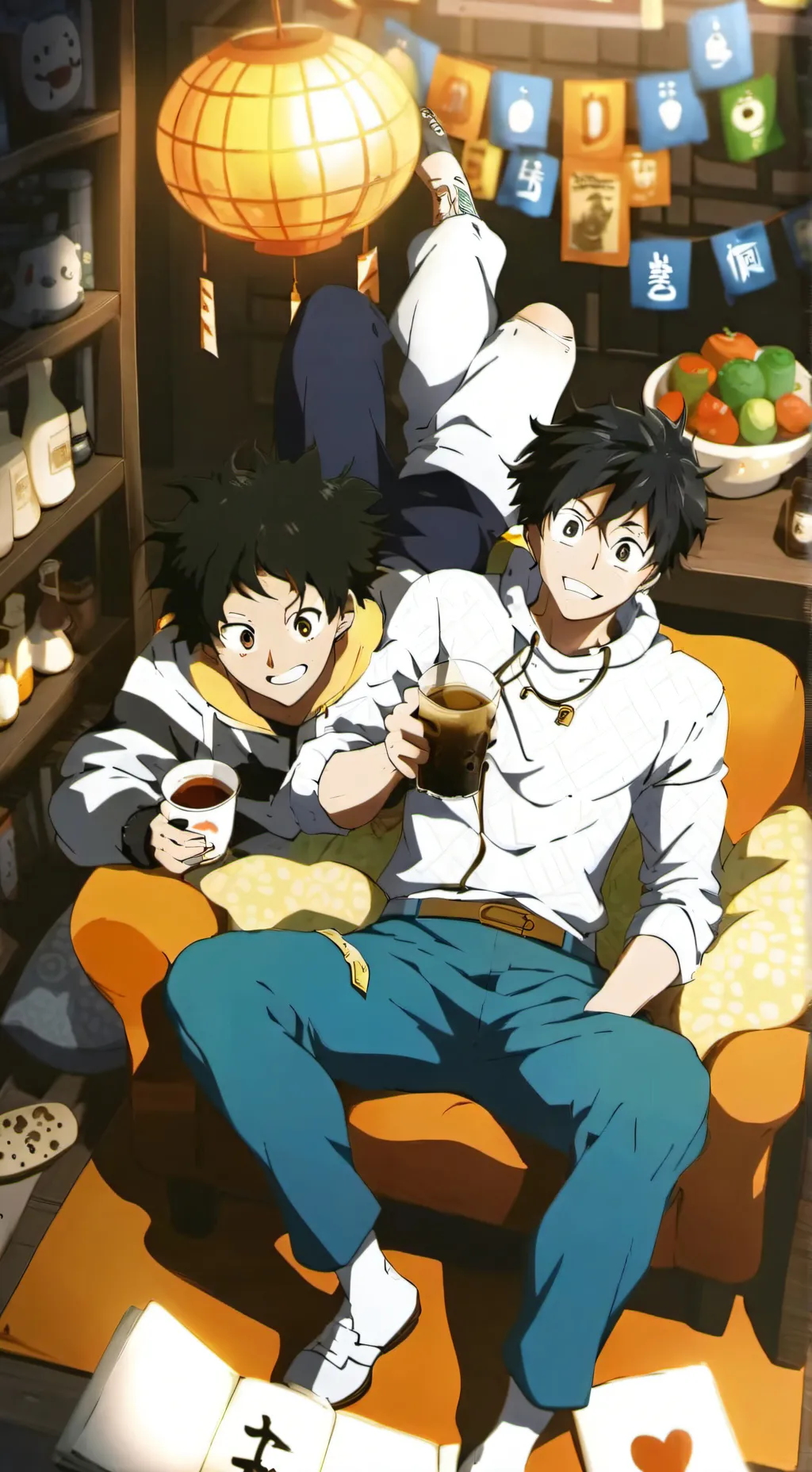 ai character: mha sleepover  background