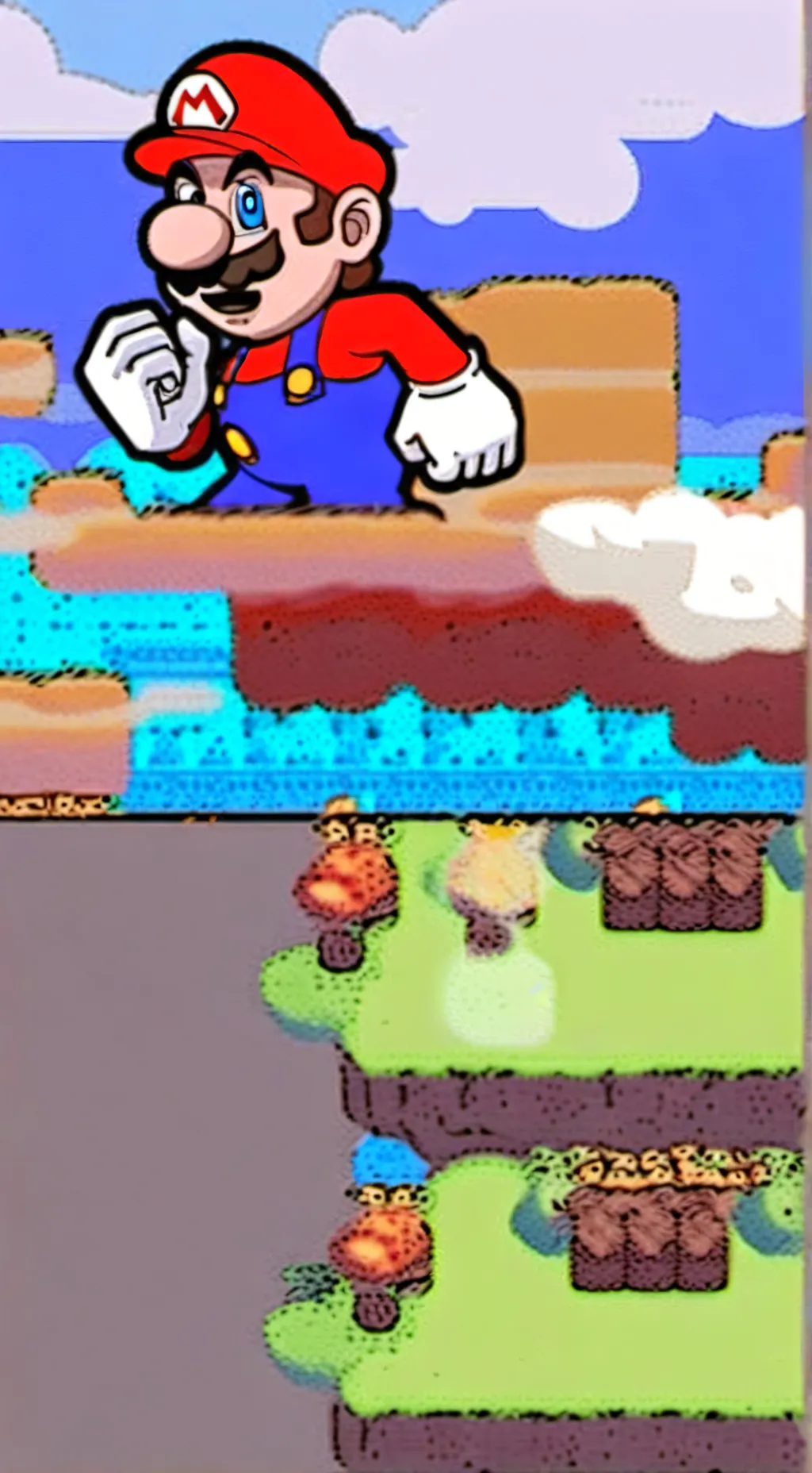 ai character: Hotel Mario background