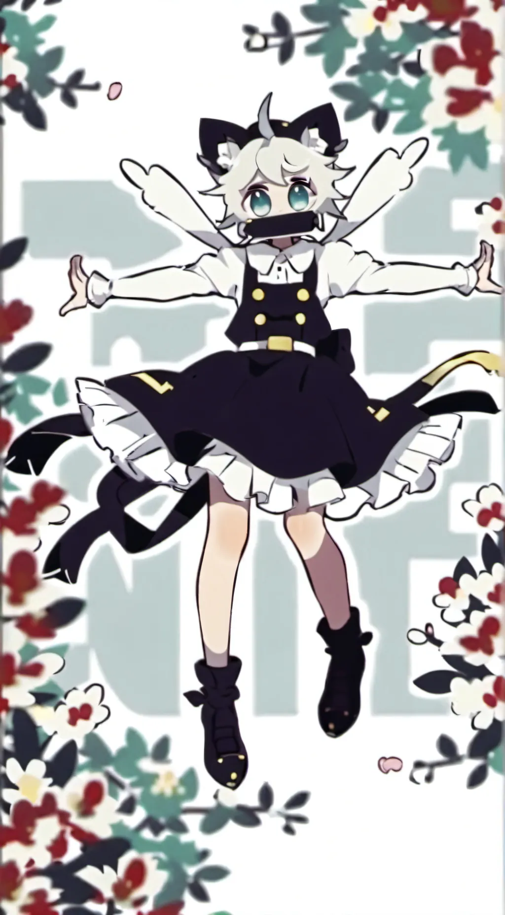 ai character: dandy world meme background