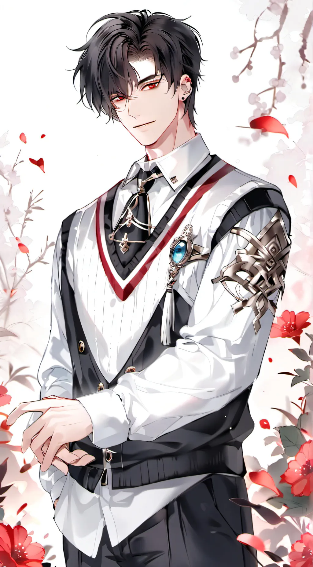 ai character: Rain background