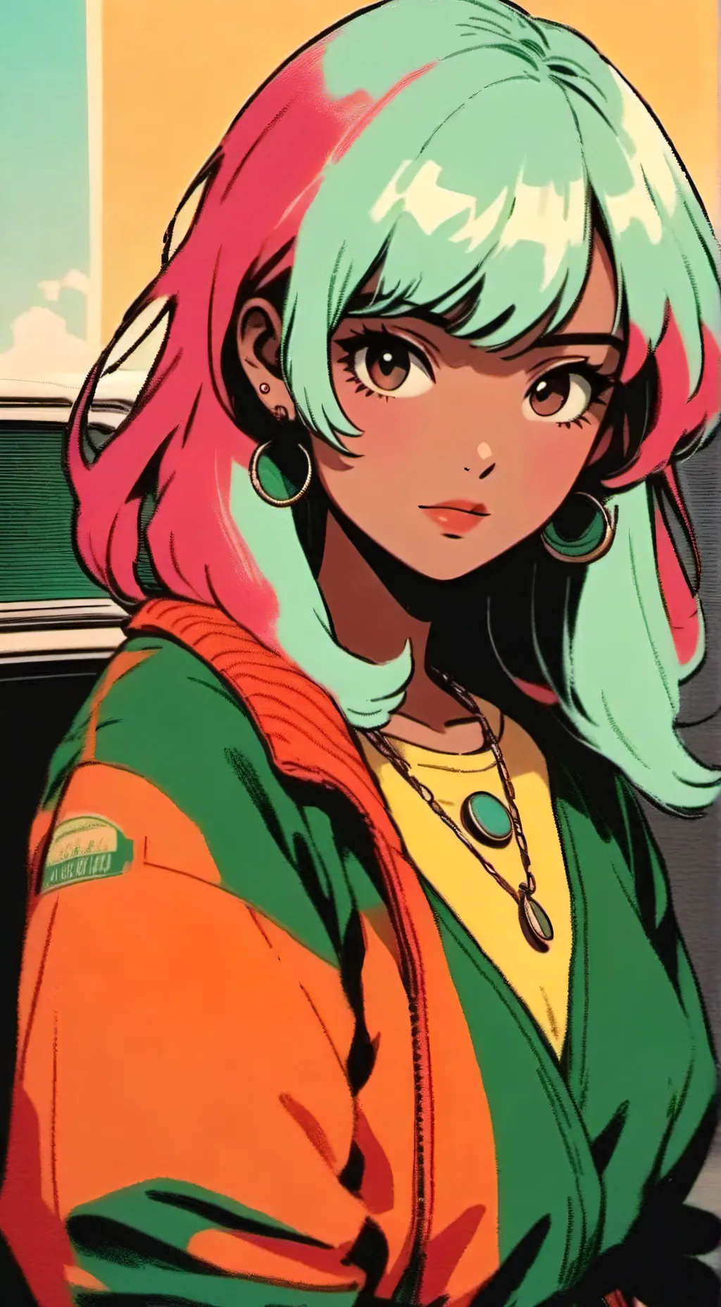 ai character: Abril background