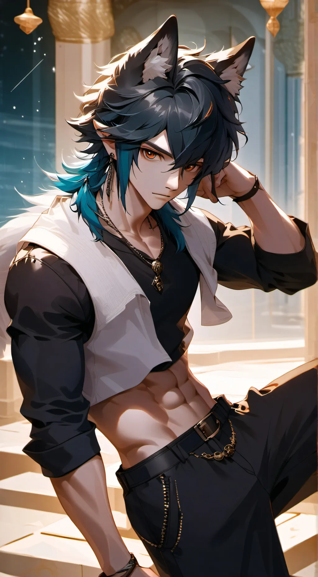 ai character: Xavier  background