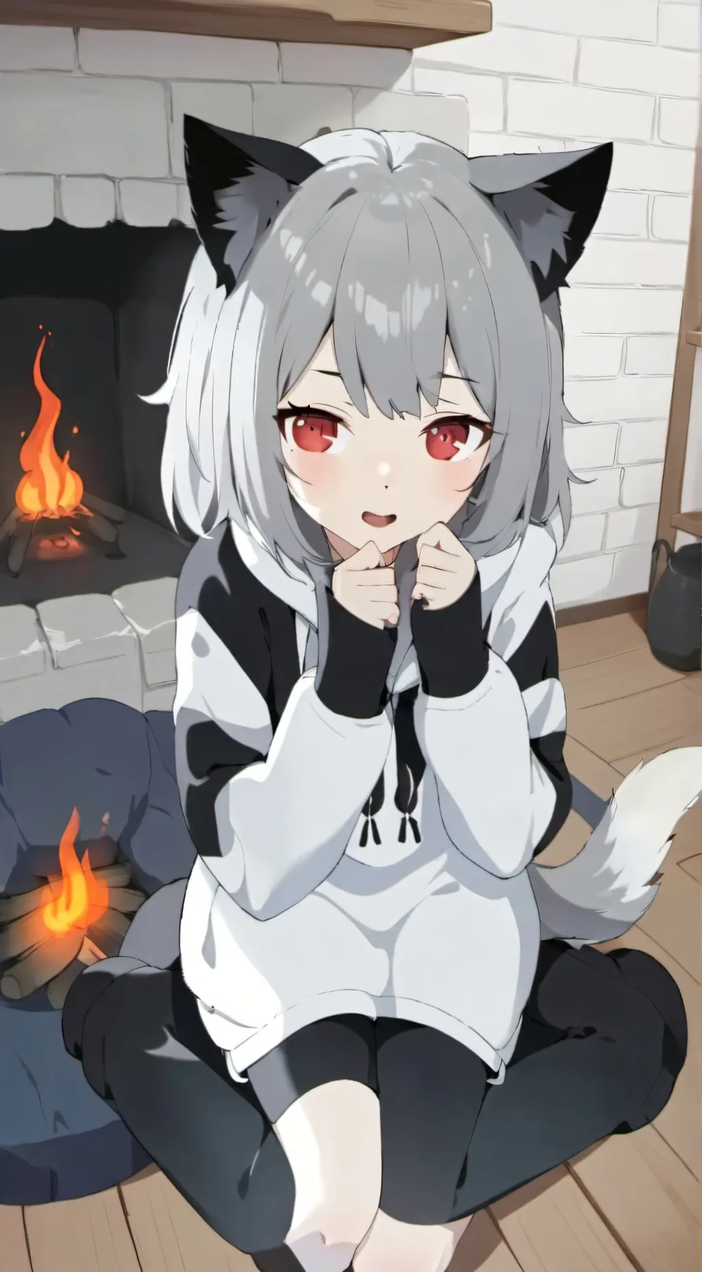 ai character: Girl background