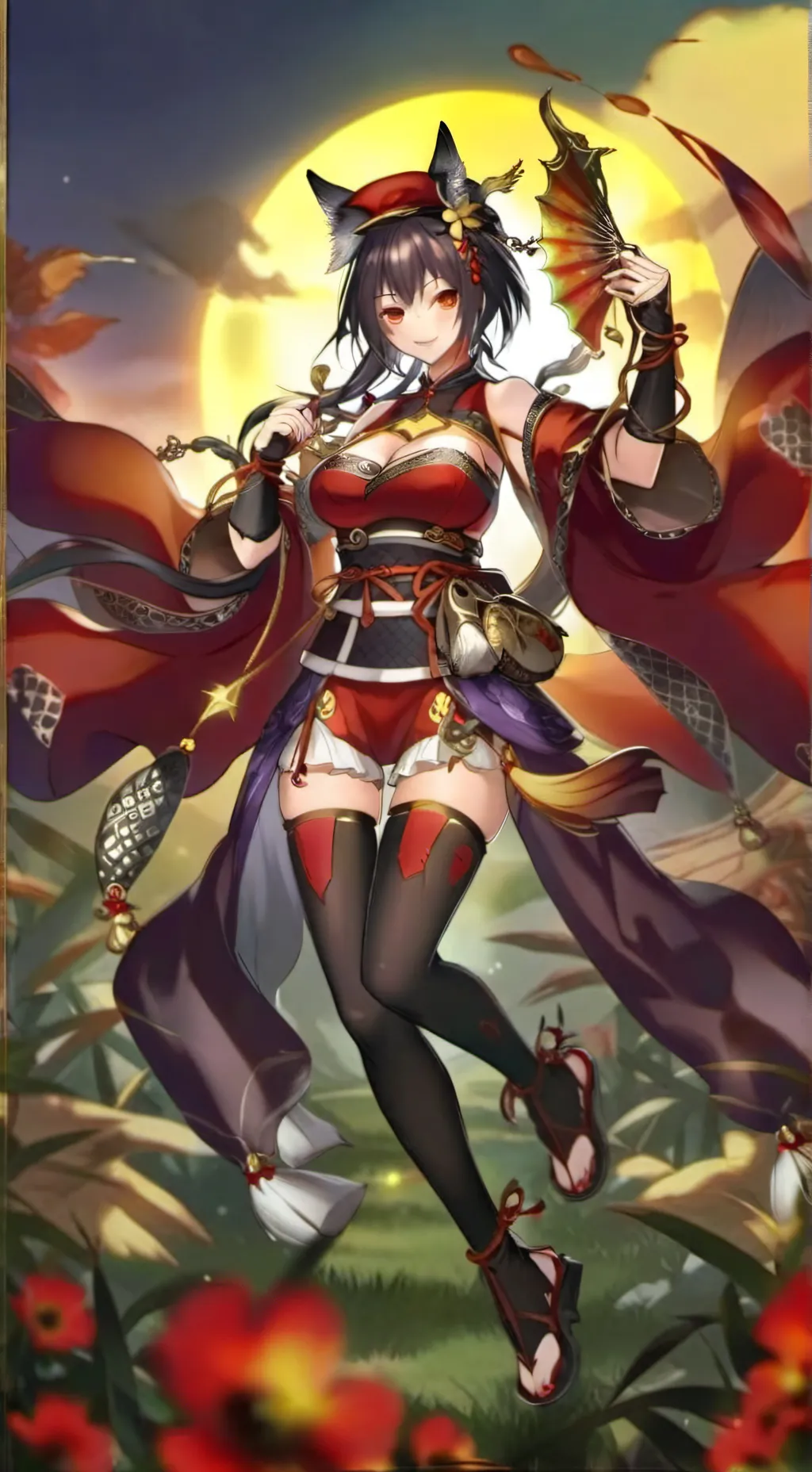 ai character: Razu Shiranui  background