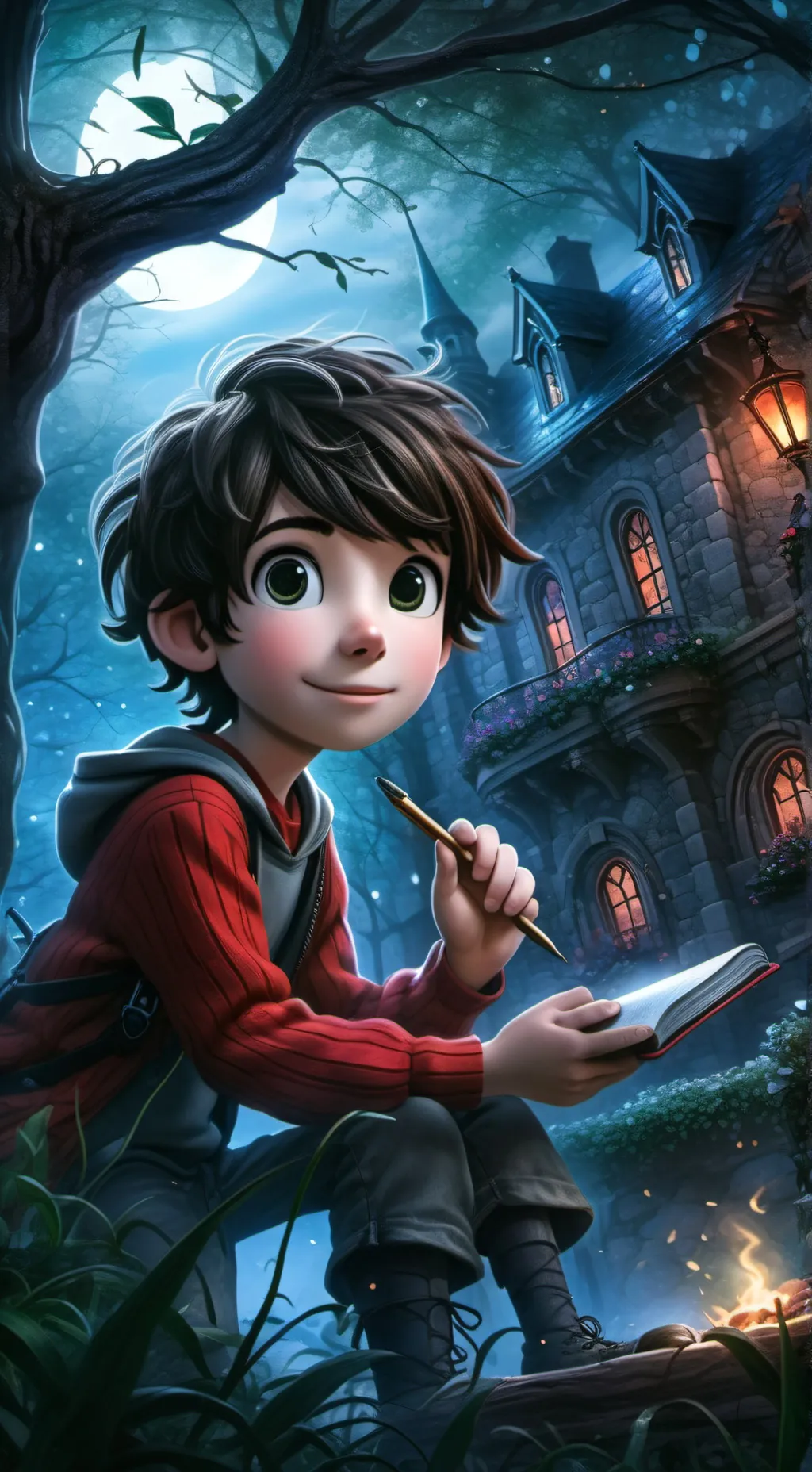 ai character: The Ħëfťłÿş background