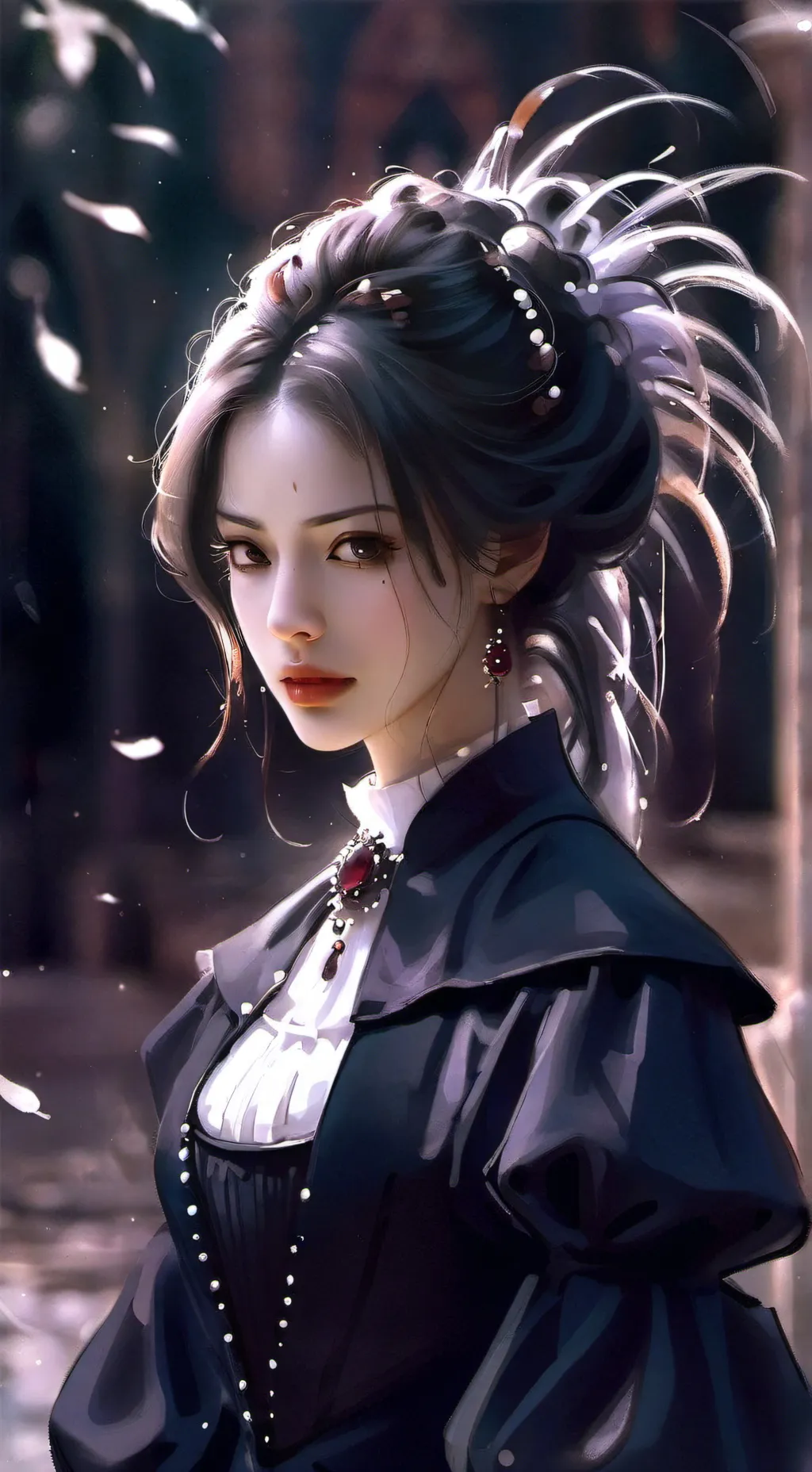 ai character: Lady Mari  background