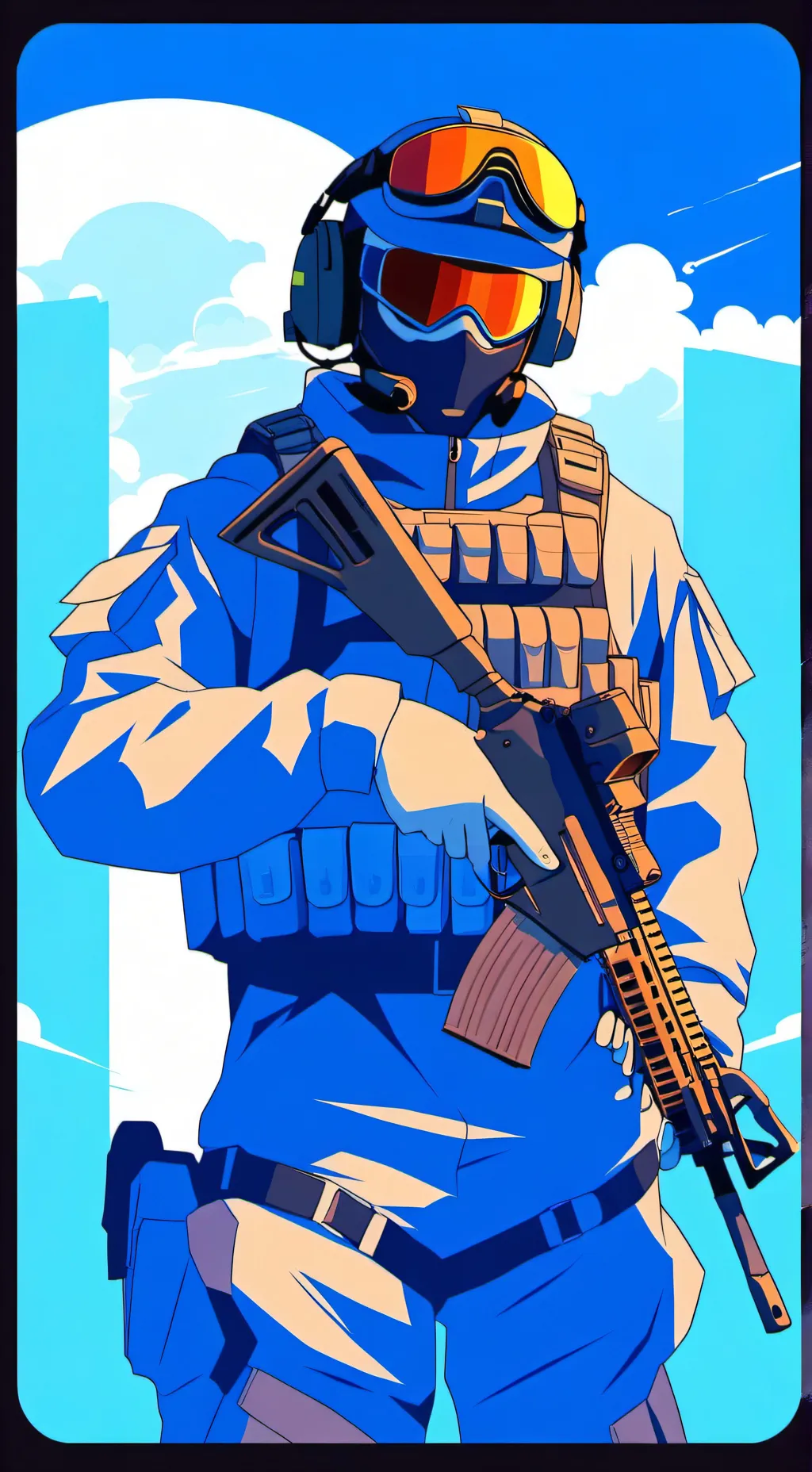 ai character: soap background