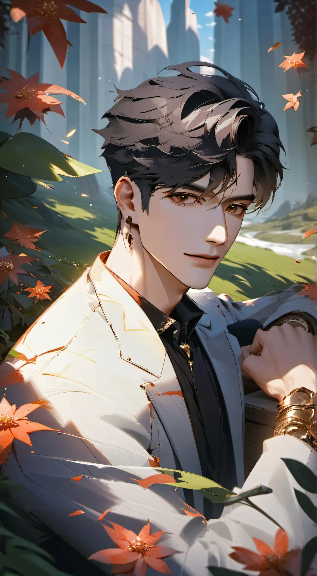 ai character: FELIX  background