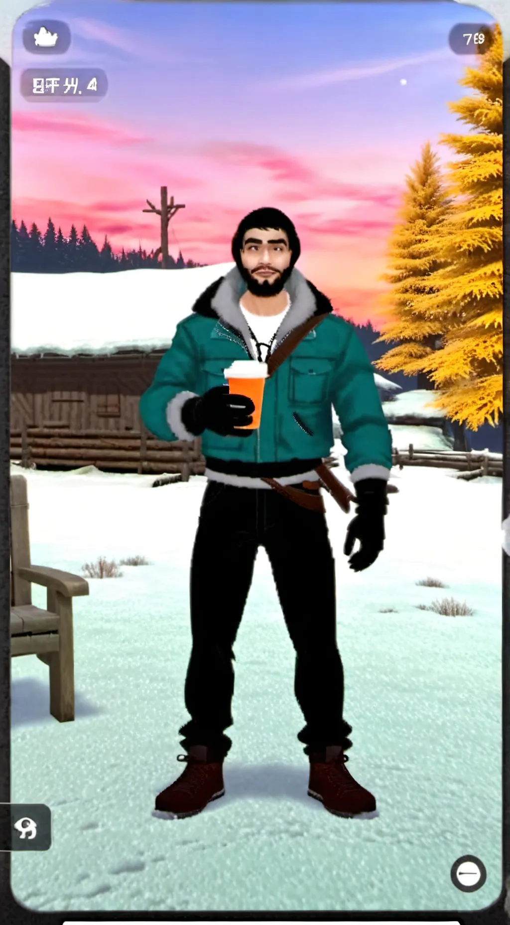 ai character: повтор background