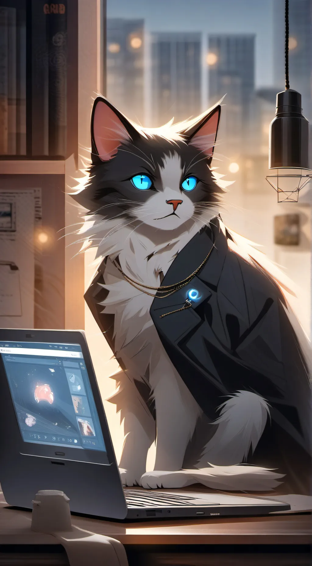 ai character: Pixel background
