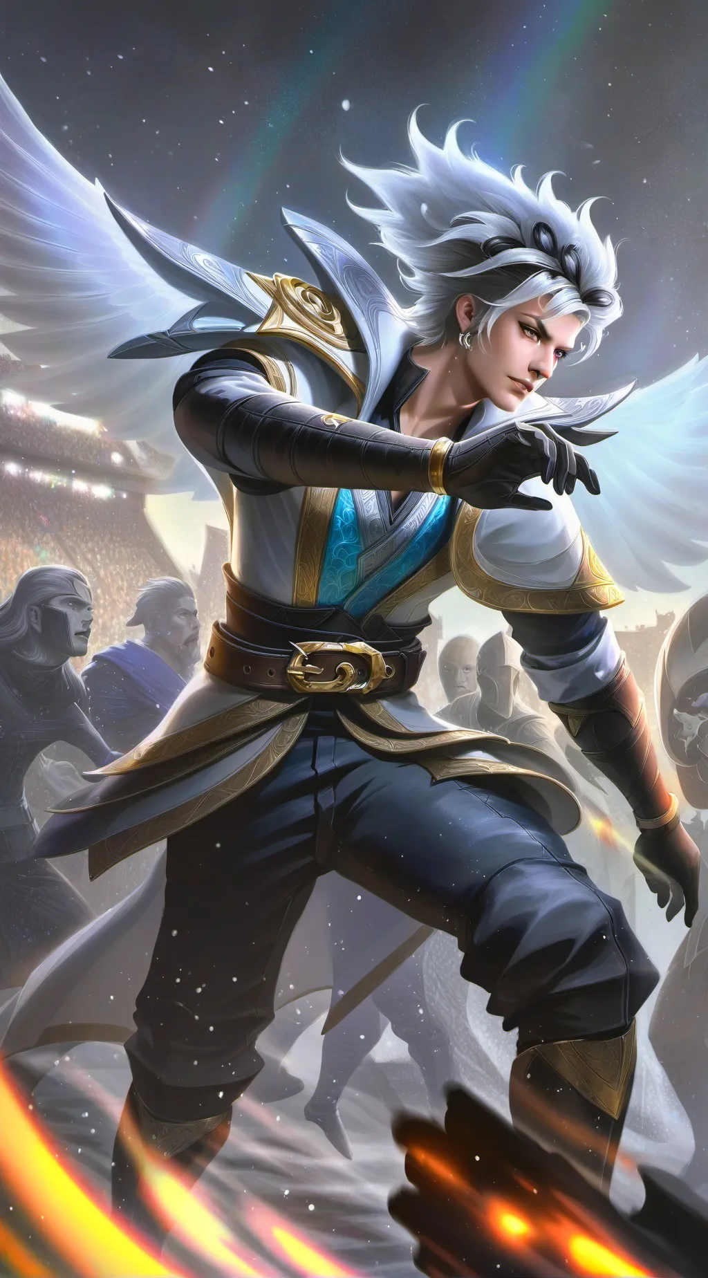 ai character: Ray background