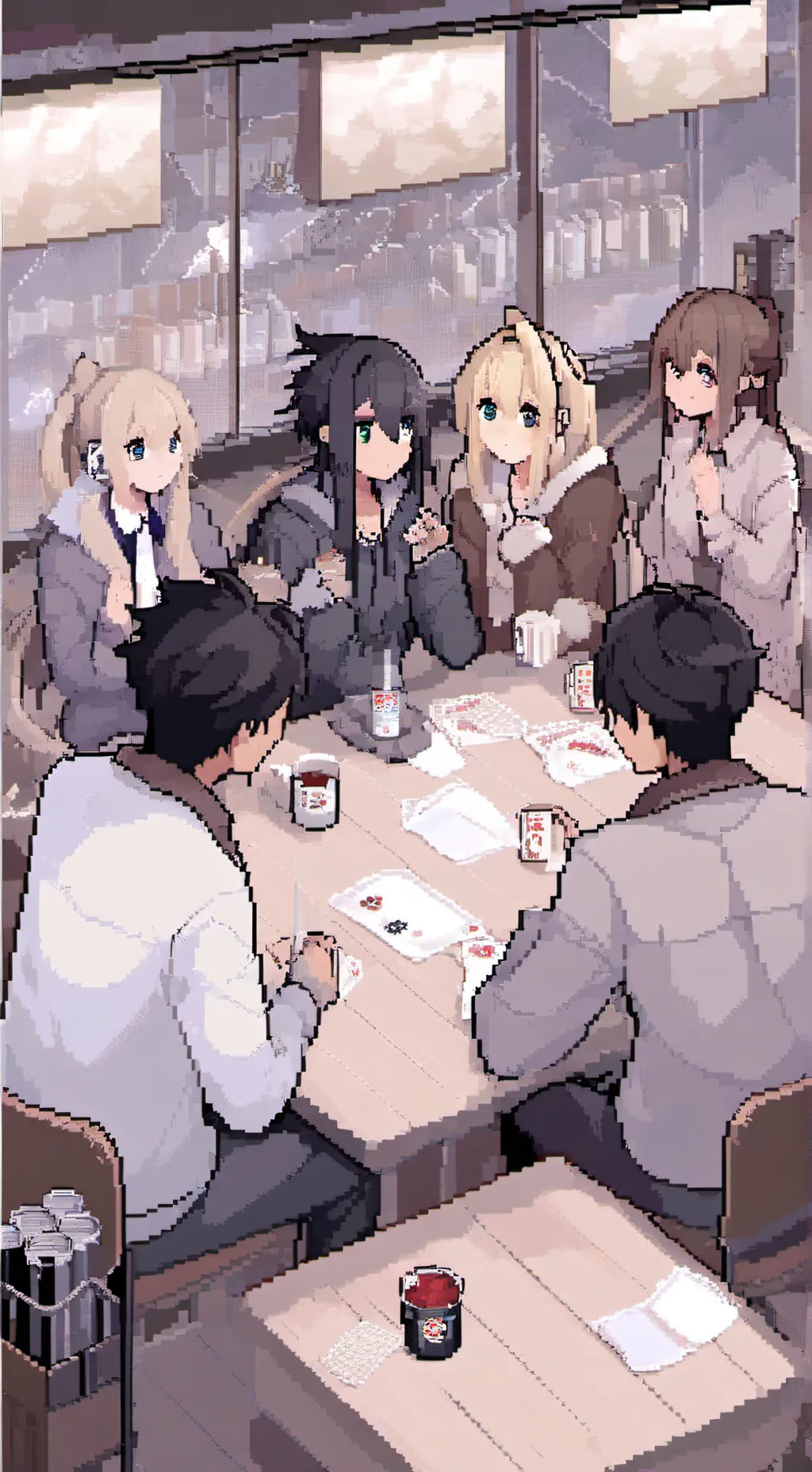 ai character: MD X Among us background