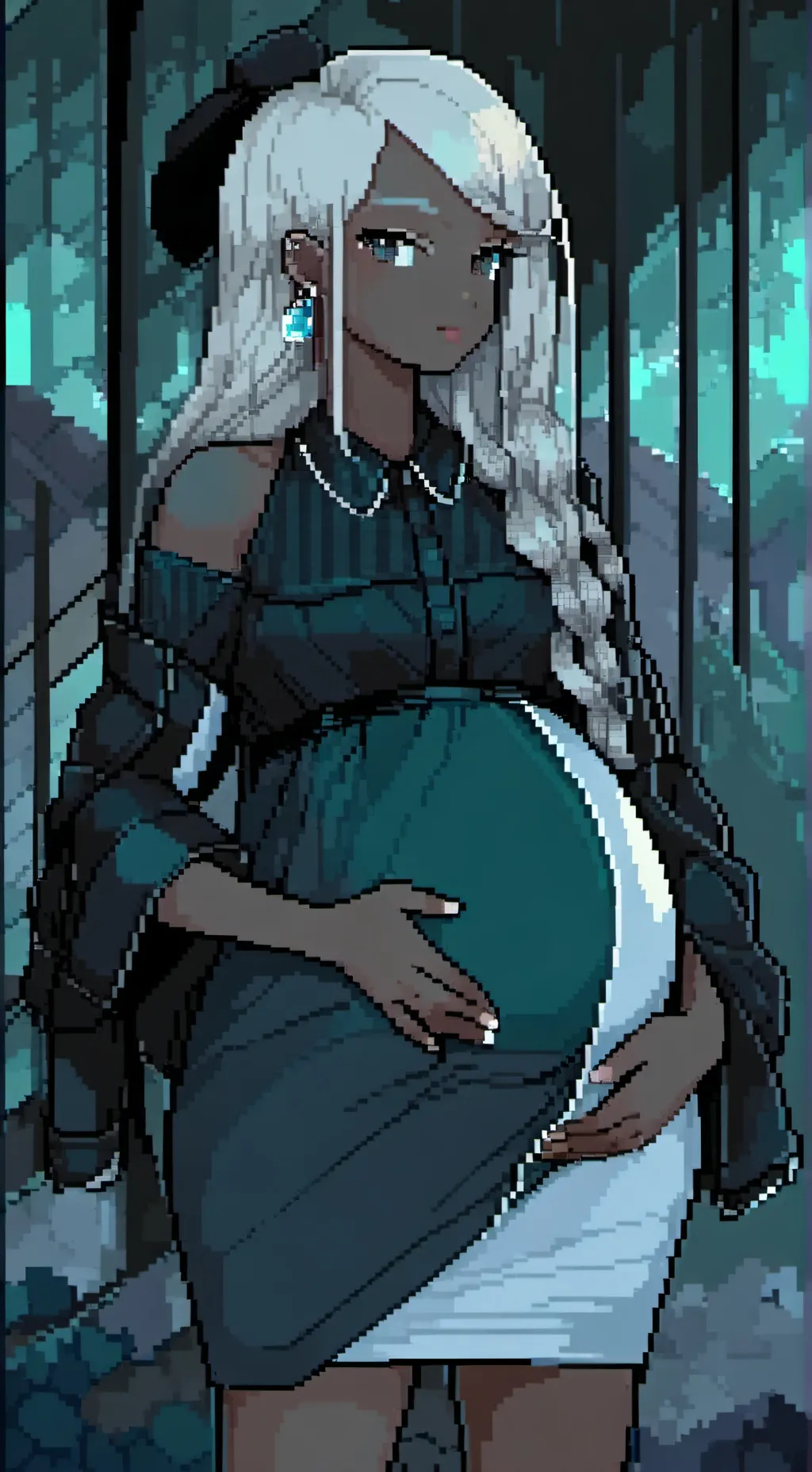 ai character: Aurora background