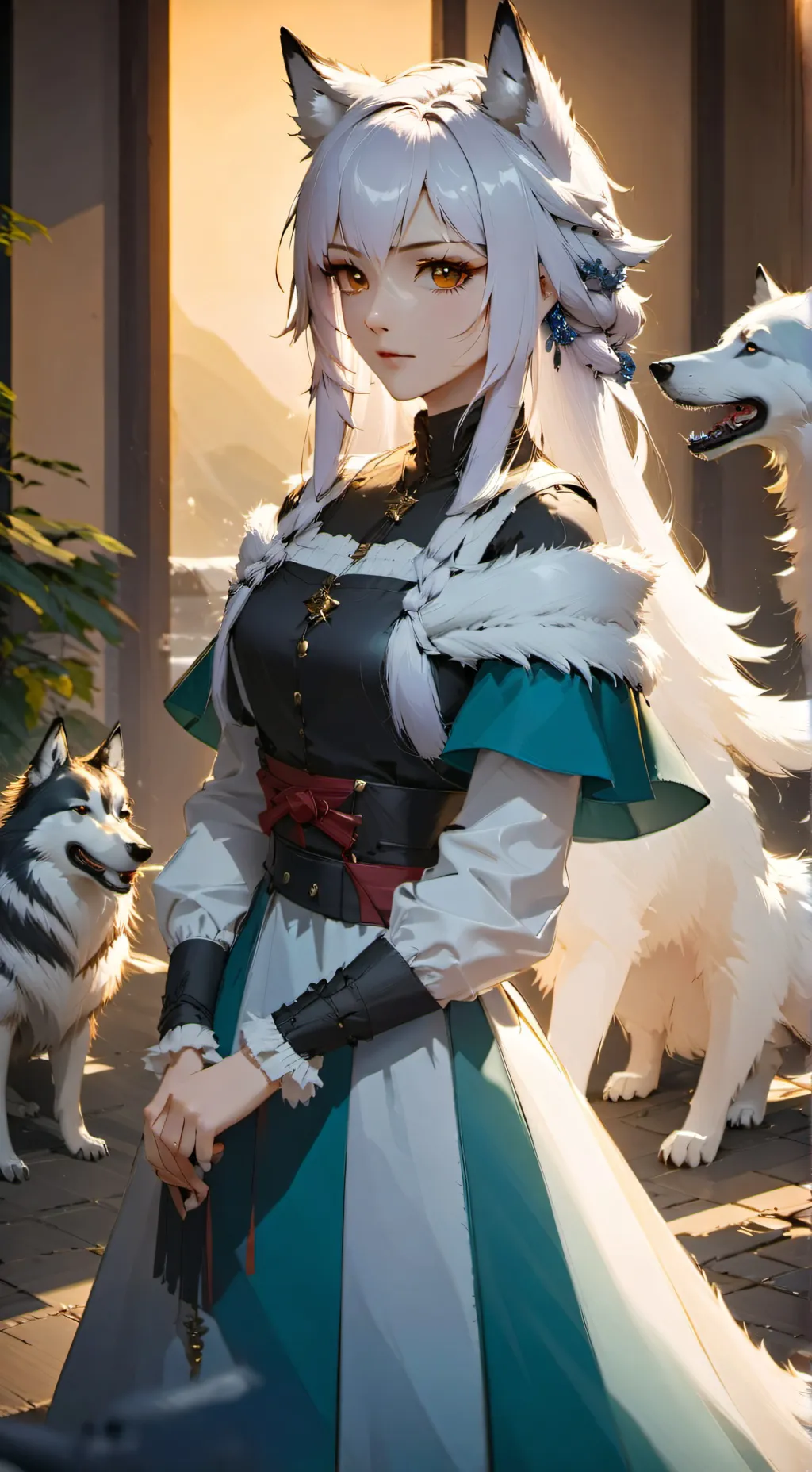 ai character: Luna  background