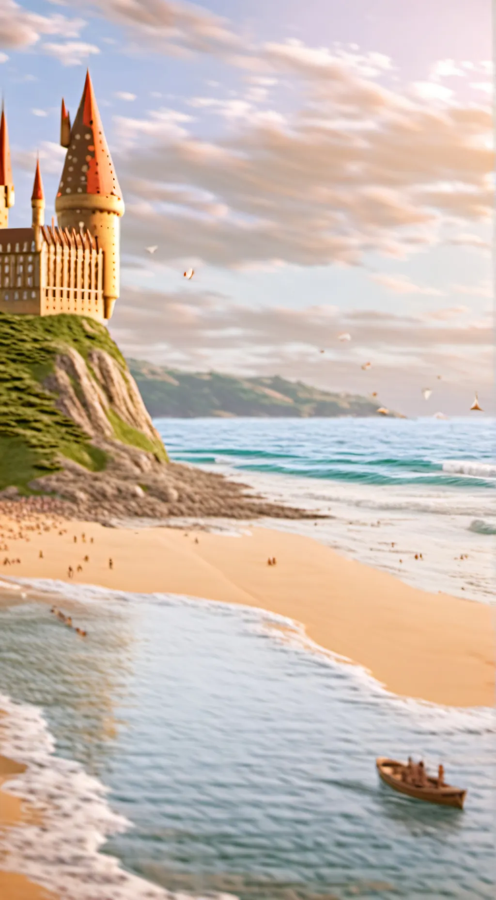 ai character: Hogwarts  background