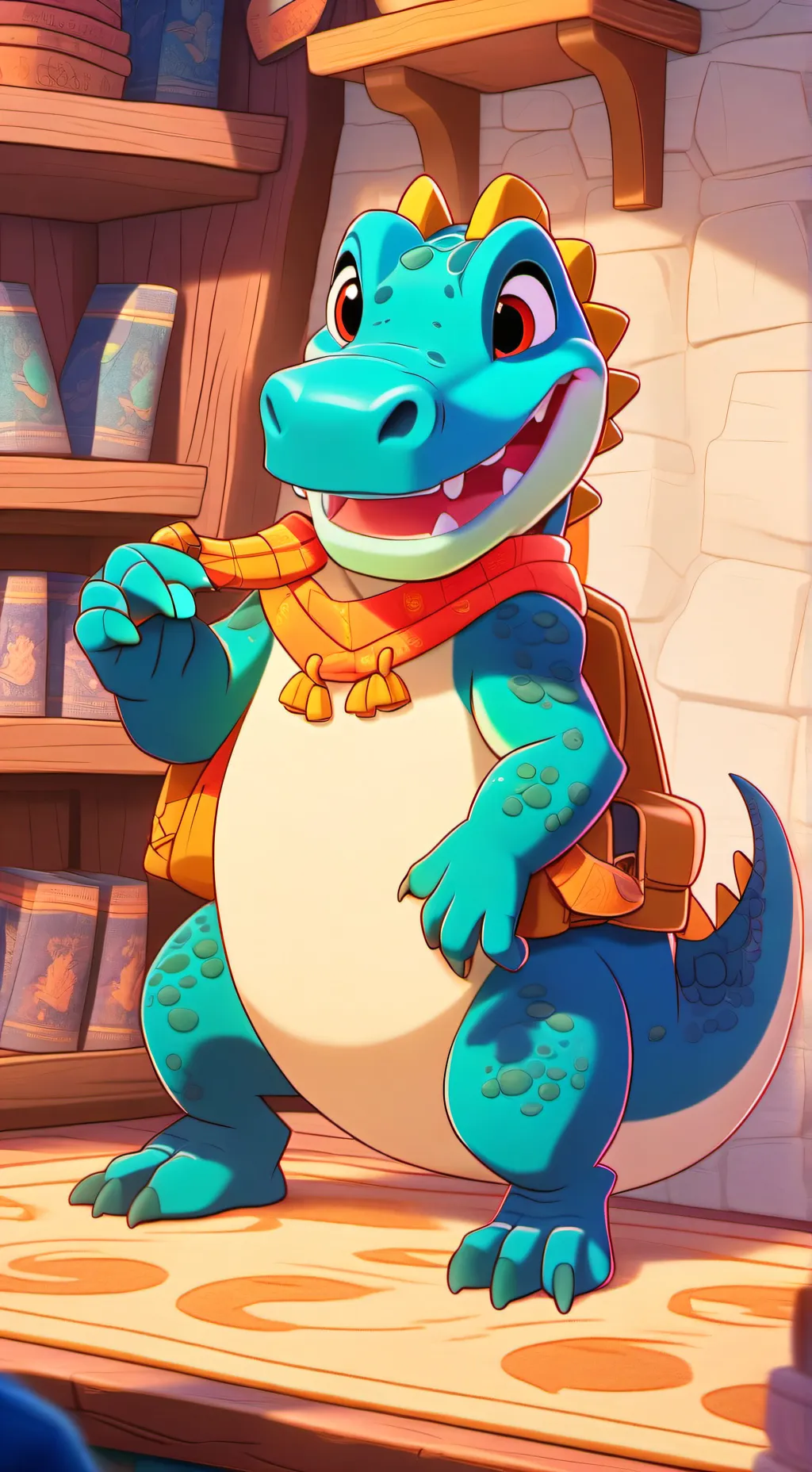 ai character: bombardilo💣🐊 background