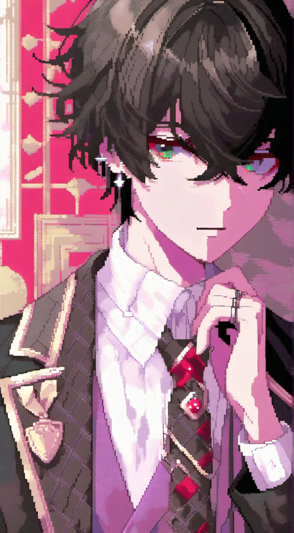 ai character: Mha momo brother  background