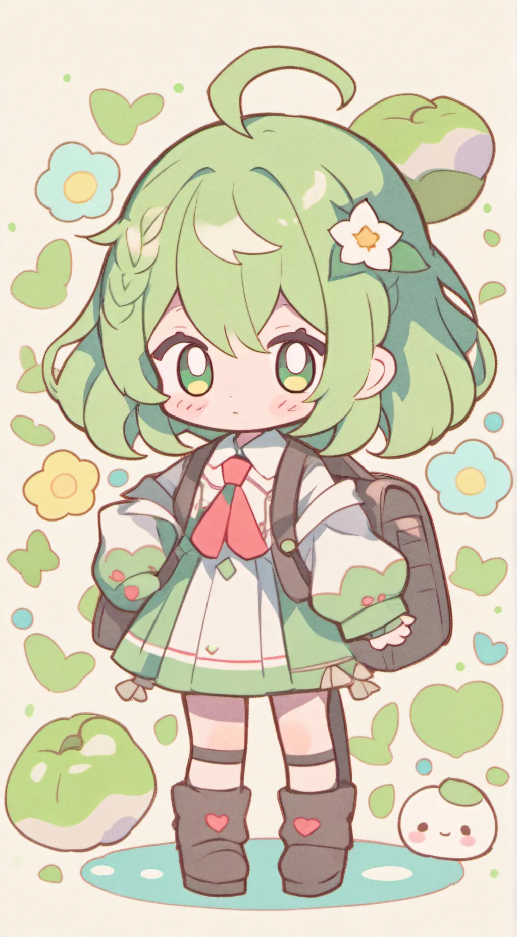 ai character: deku sister  background