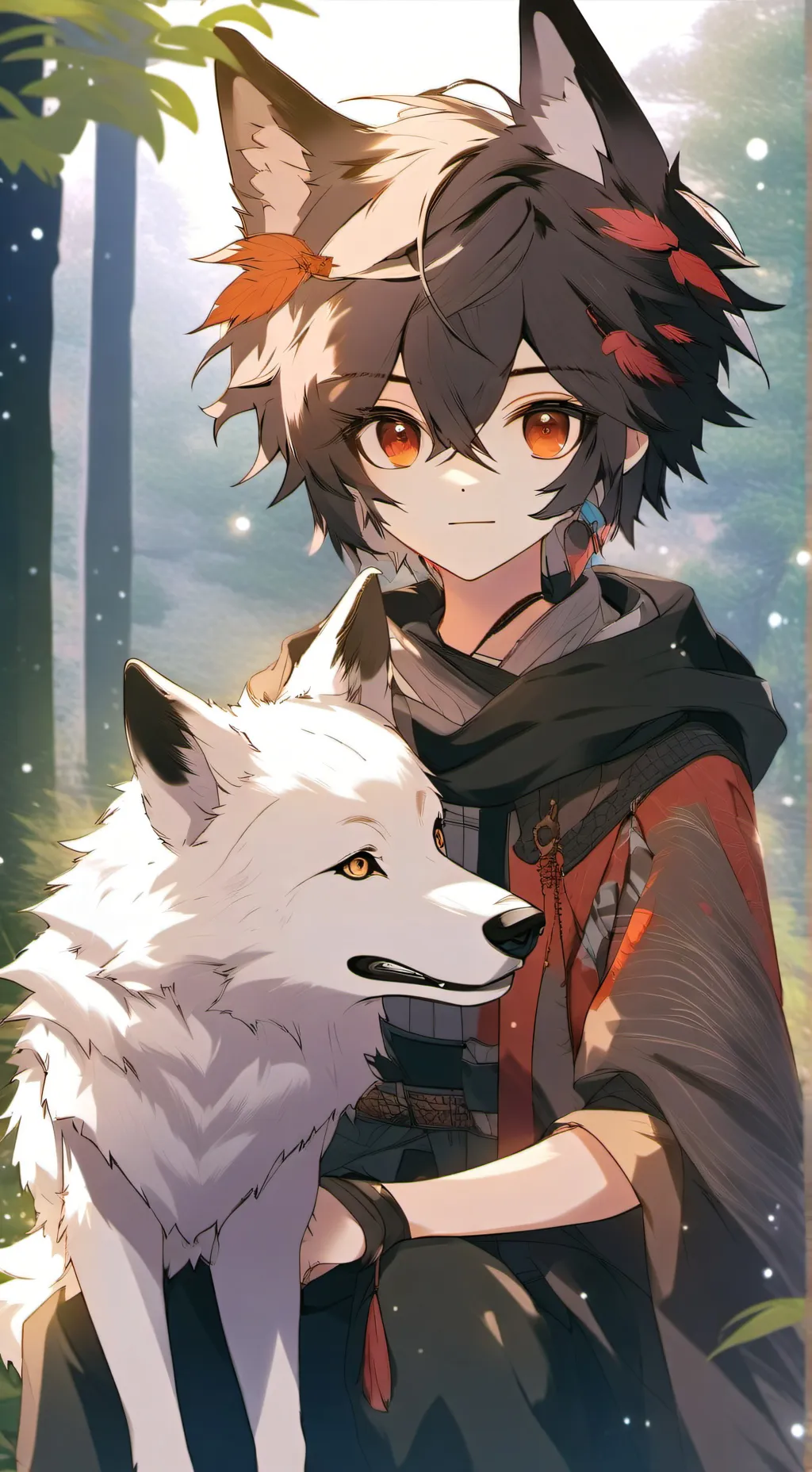 ai character: Your a werewolf background
