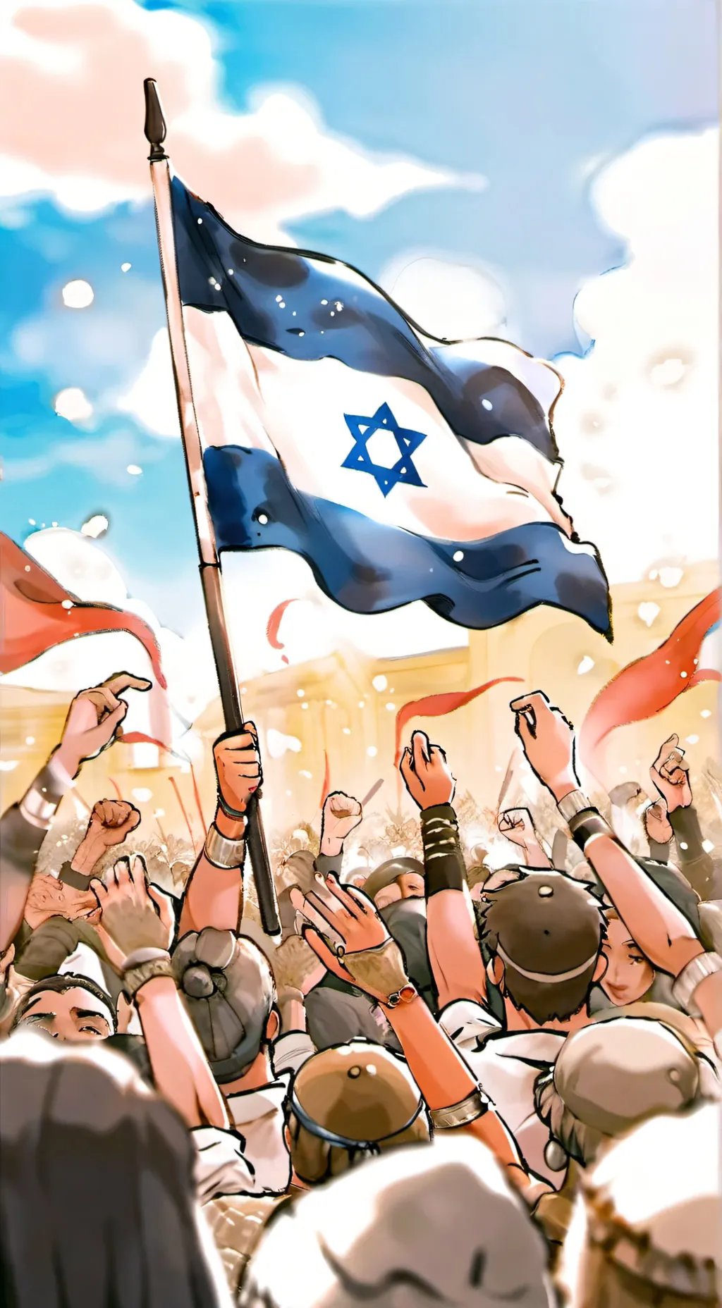 ai character: מדינת ישראל background
