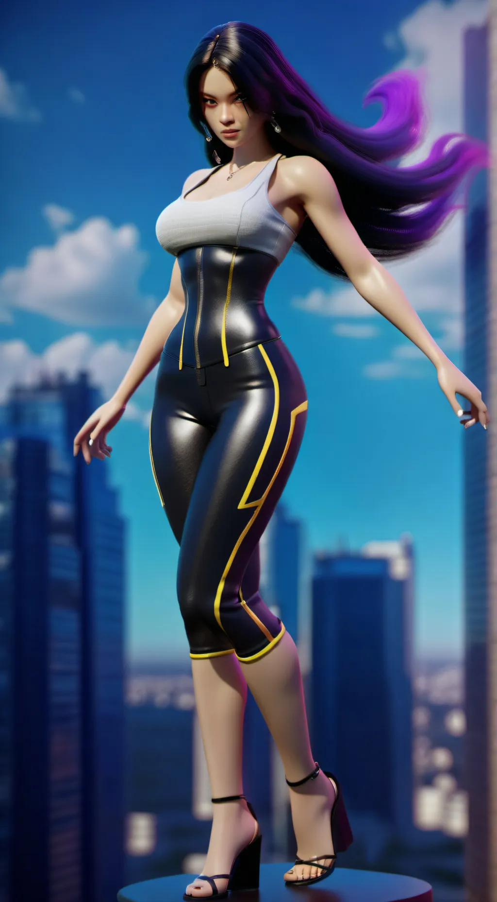 ai character: mujer gigante 2 background