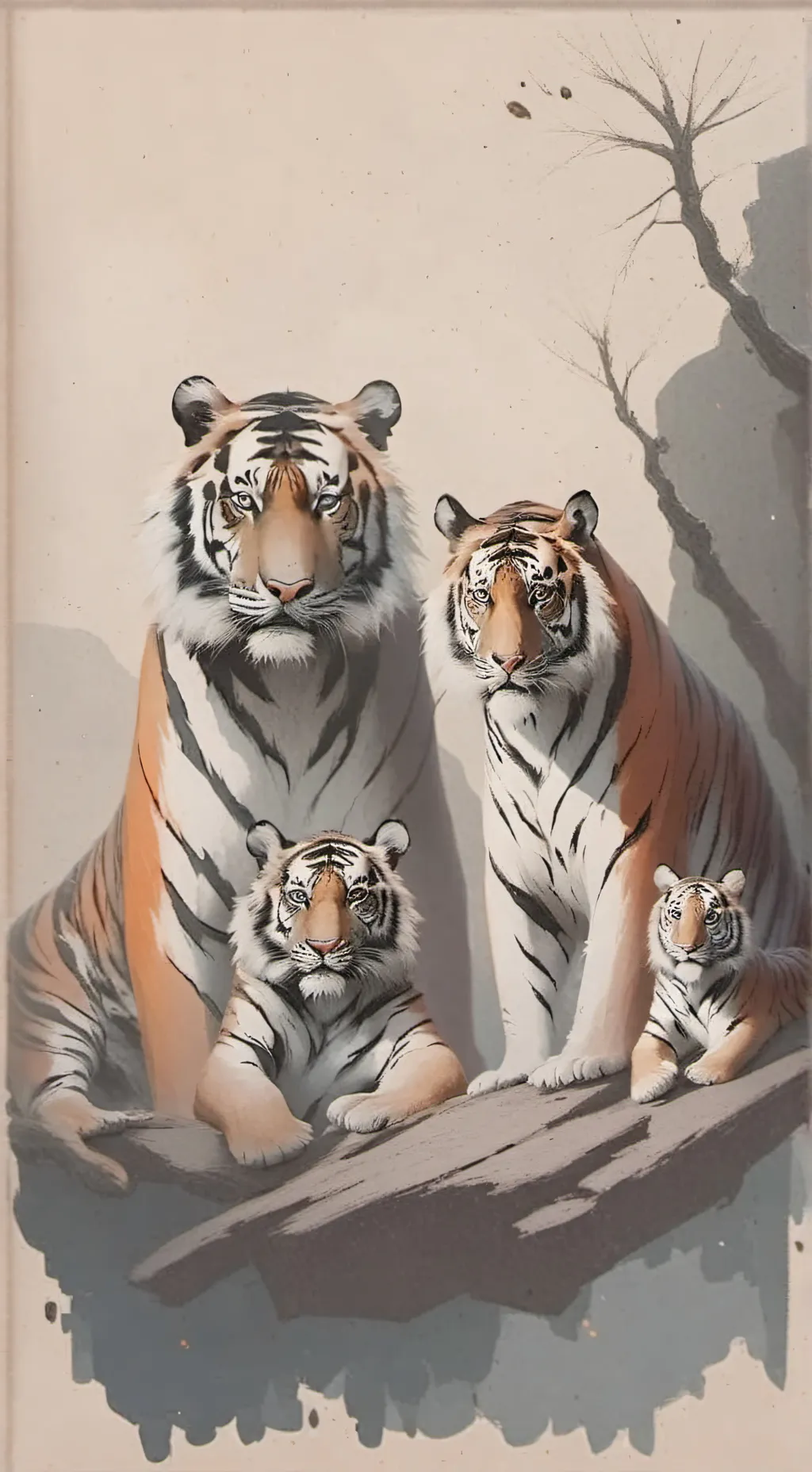 ai character: You're a tiger cub background