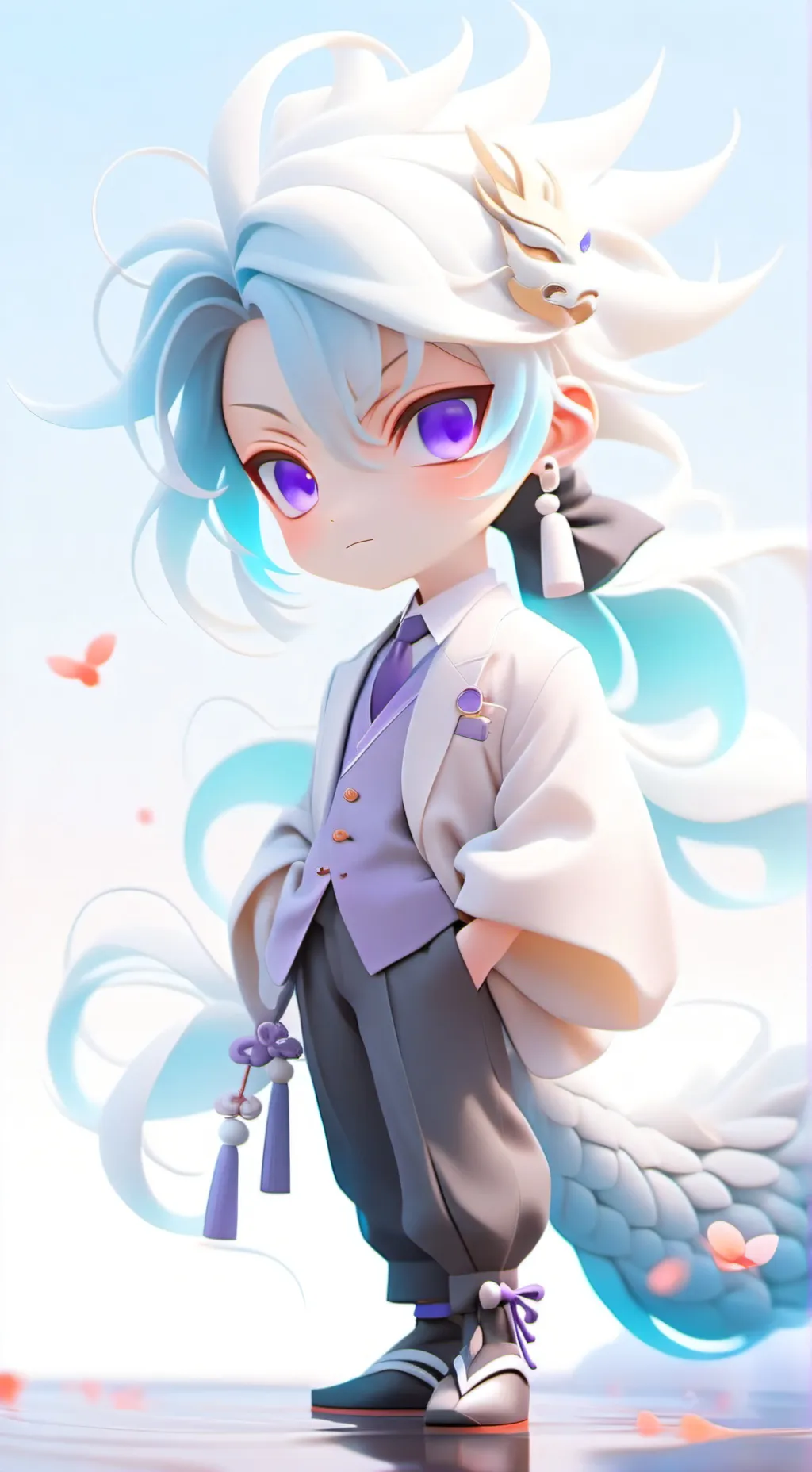 ai character: faceless ayato background