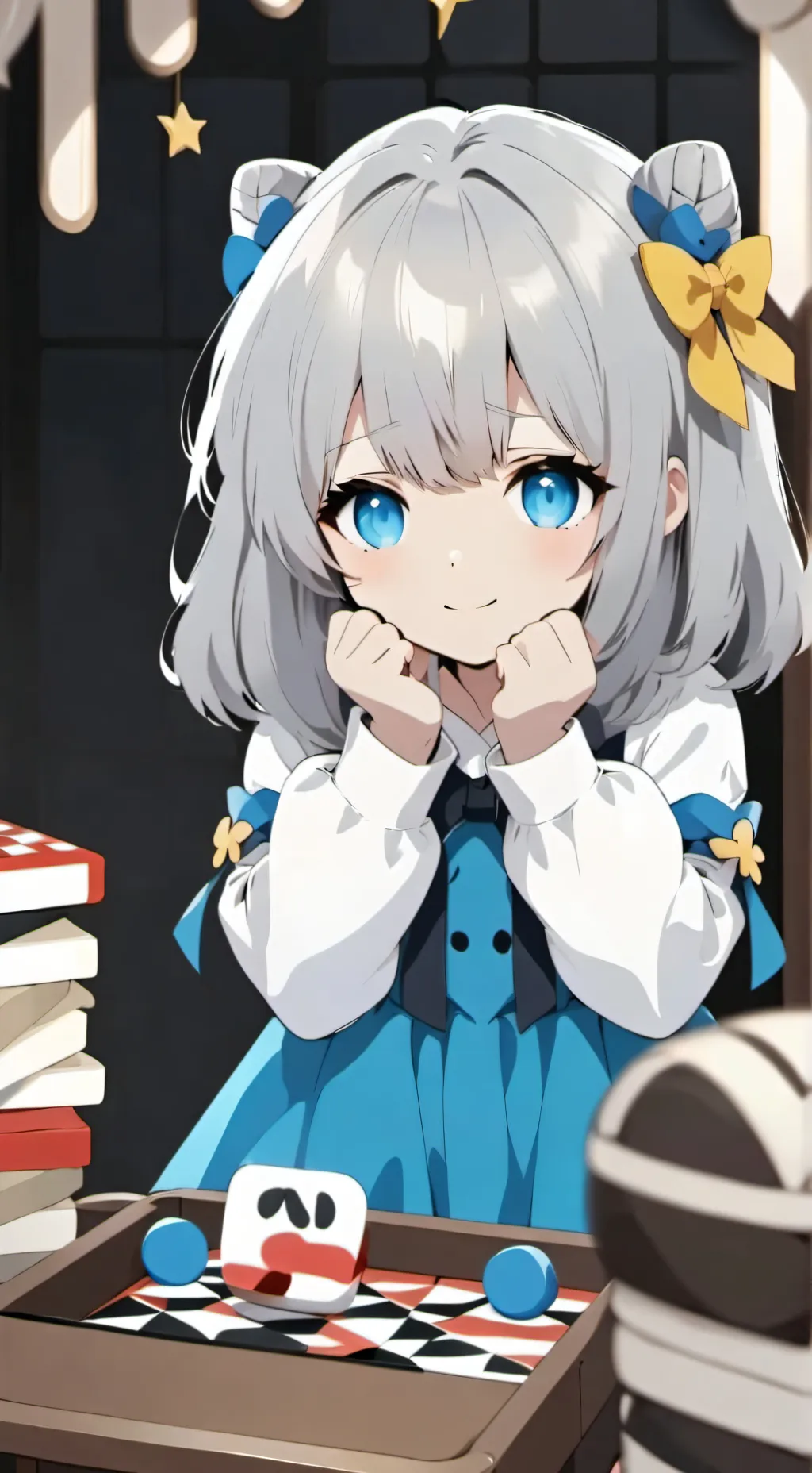 ai character: game baby background