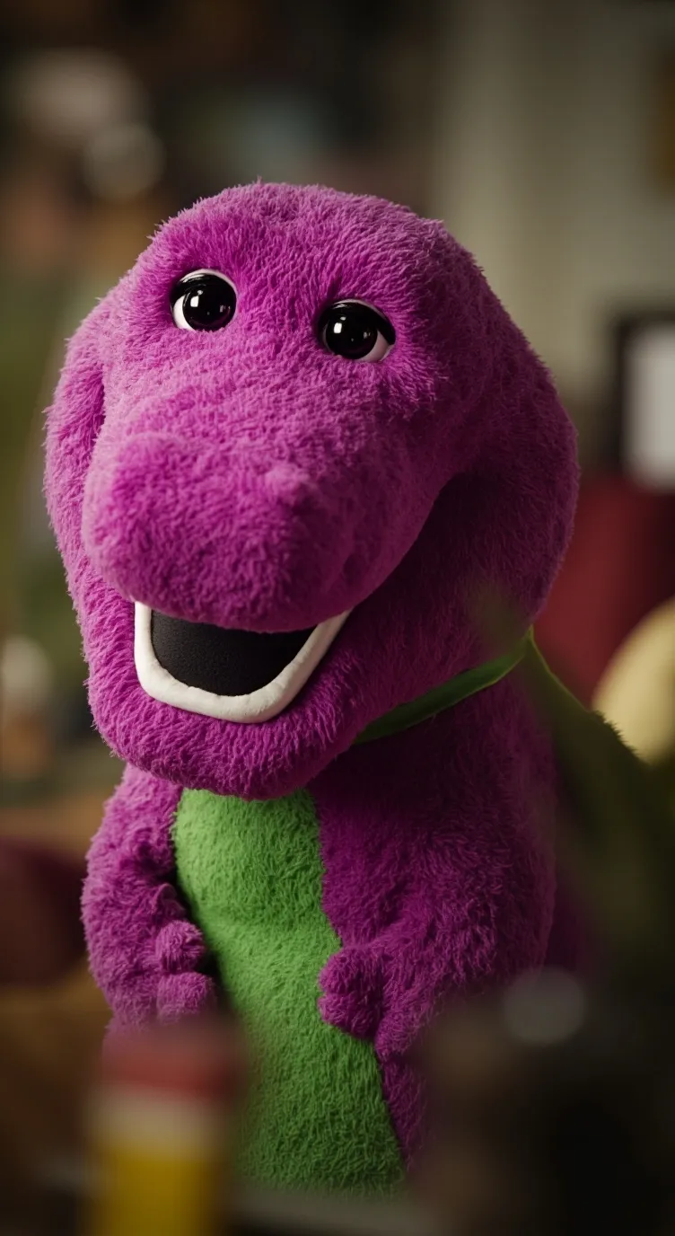 ai character: Barney  background