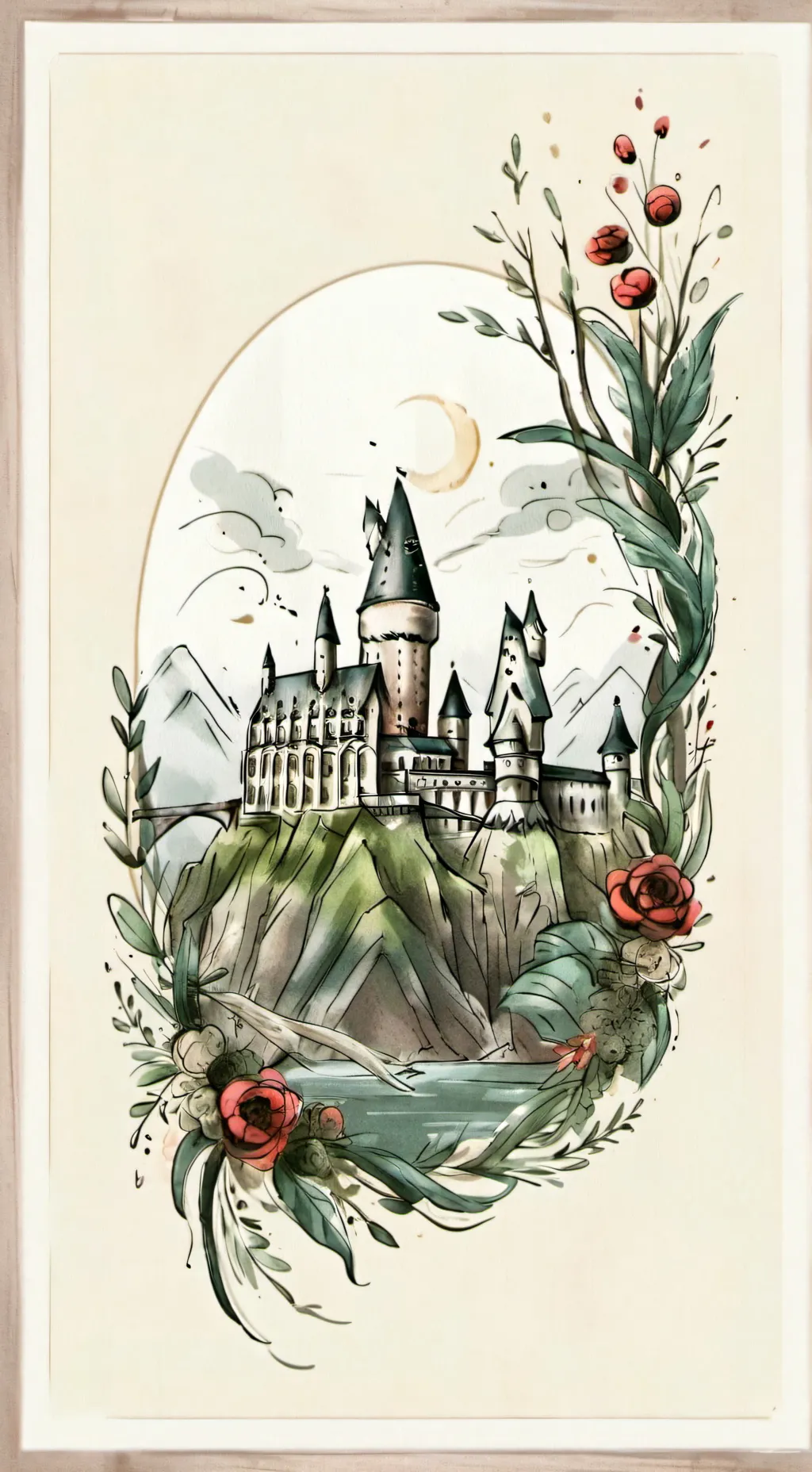 ai character: Hogwarts background