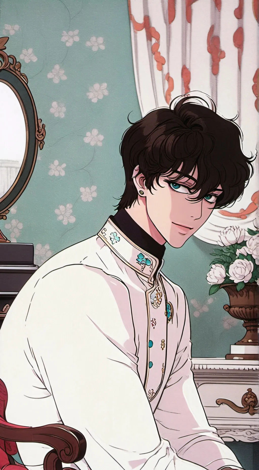 ai character: bangchan  background