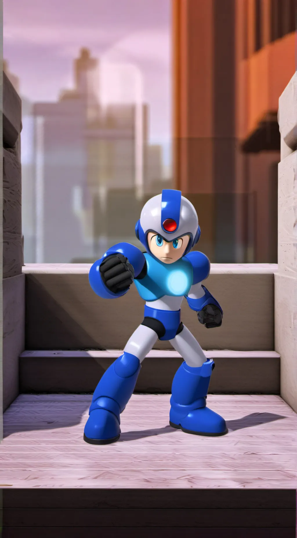 ai character: Mega Man background