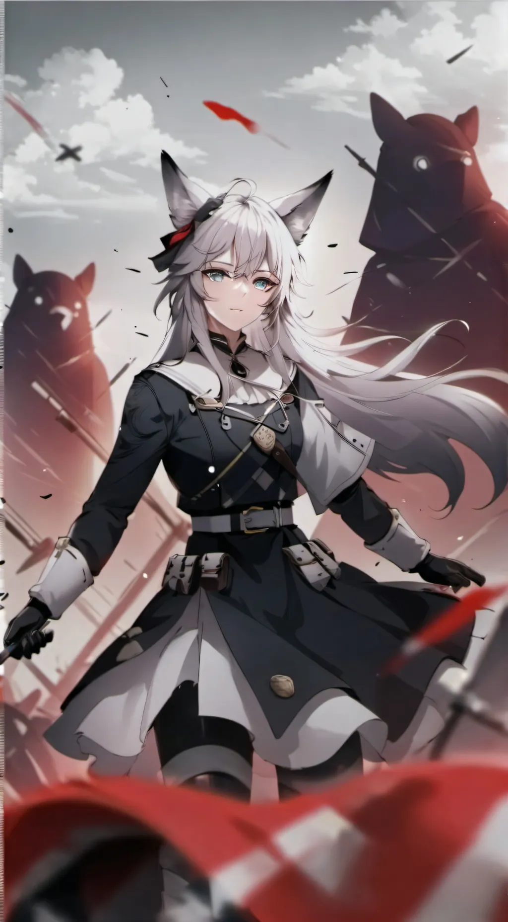 ai character: furry general☠️ background