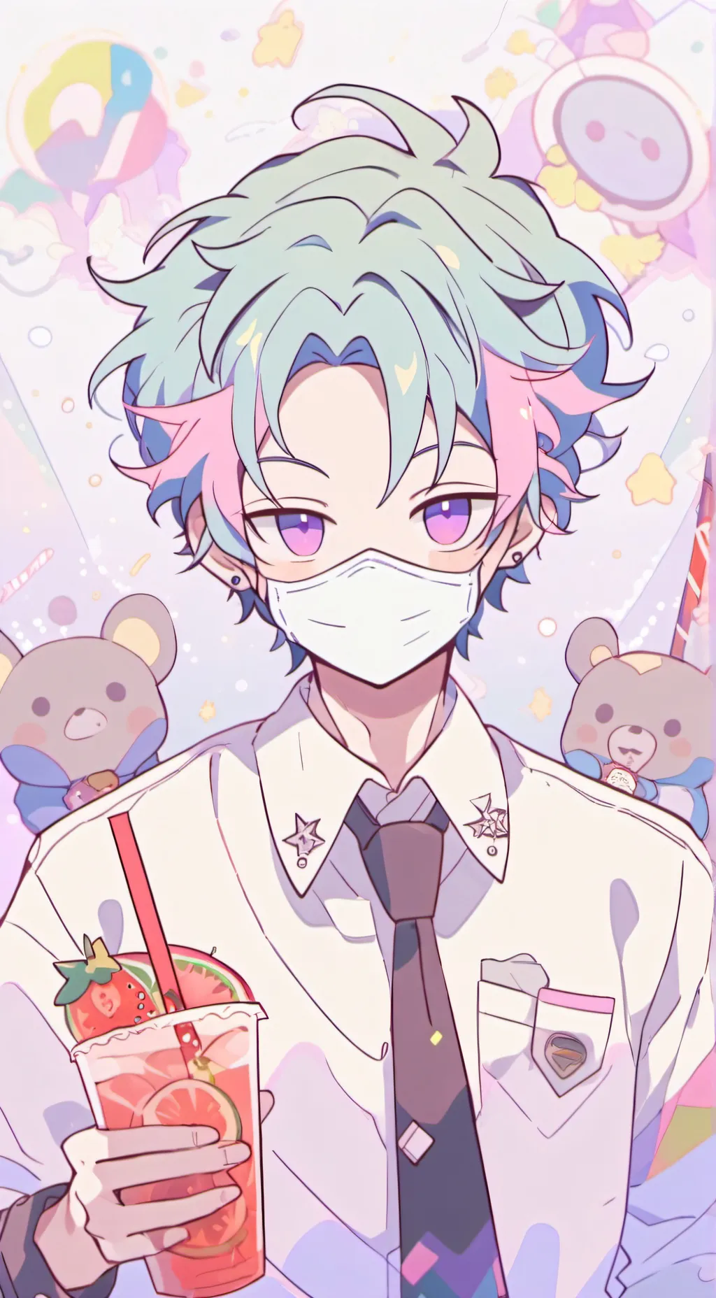 ai character: MHA†★Shinso ★† background