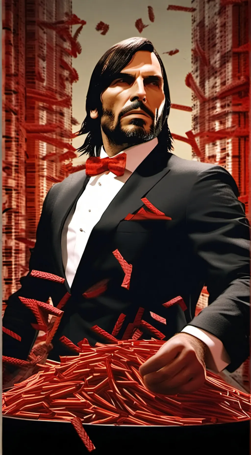 ai character: John Maston  background