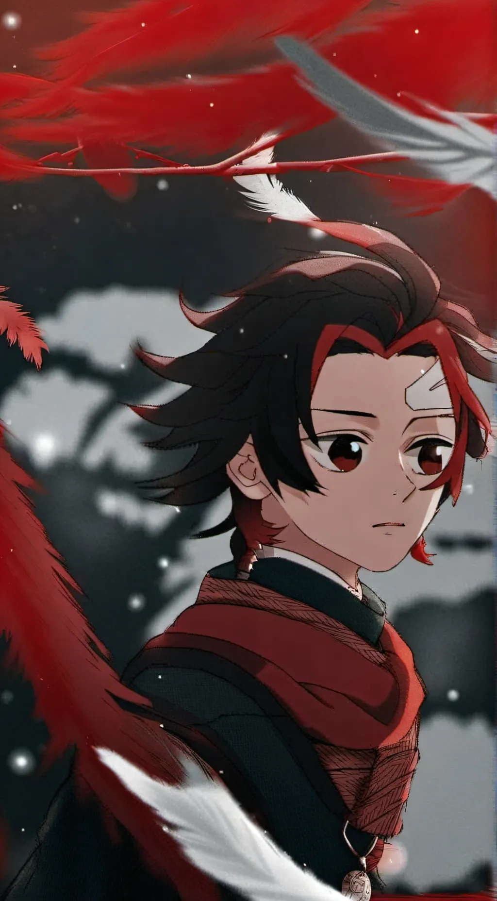 ai character: Tanjiro  background