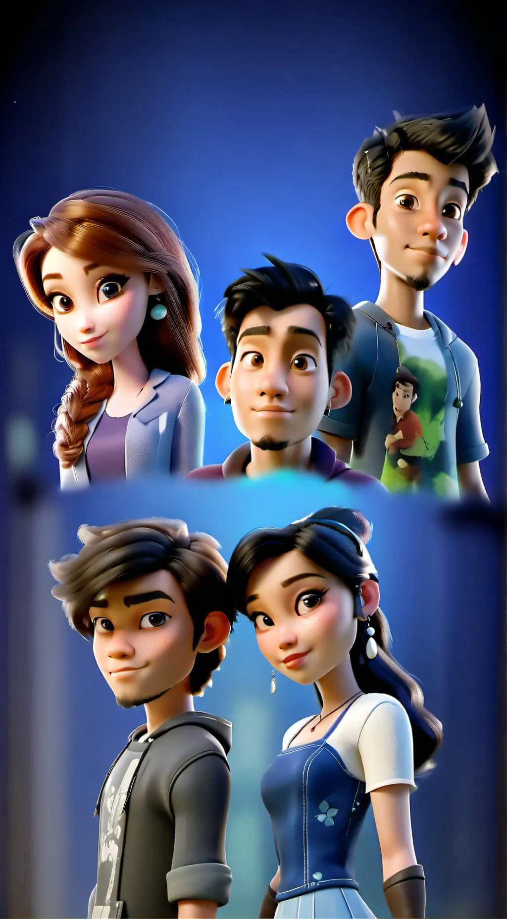 ai character: Friends  background