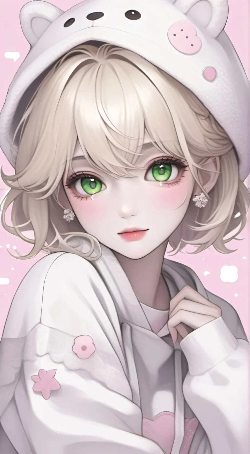 ai character: °•^*=Miaa=*^•° background