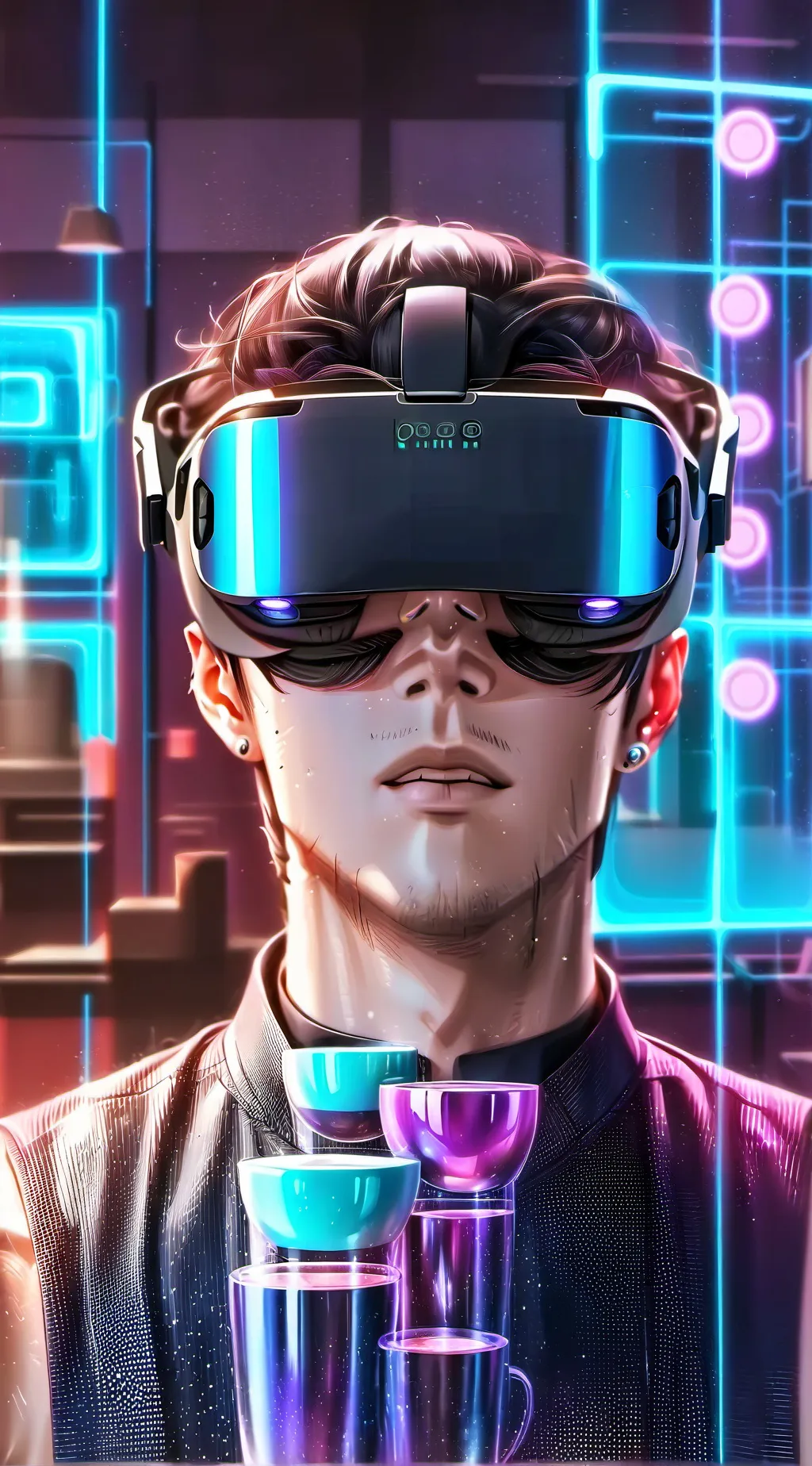 ai character: The Virtual Realit background
