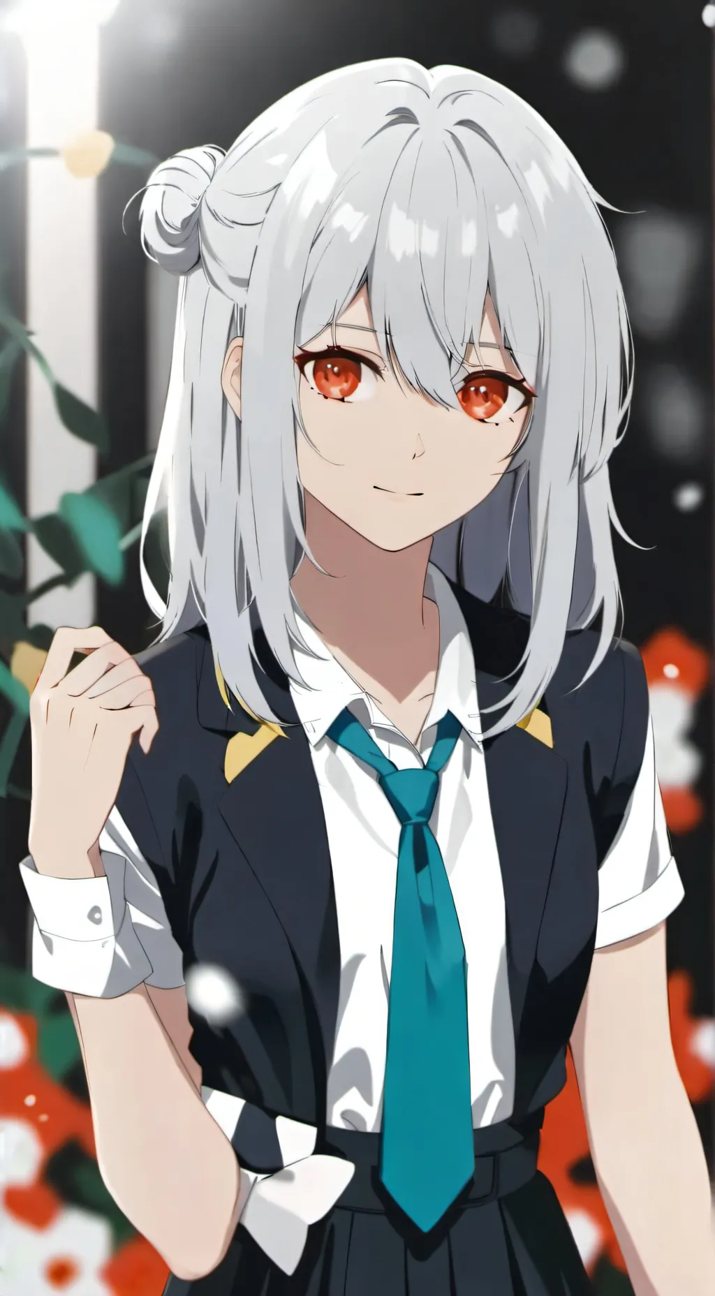 ai character: carnation background
