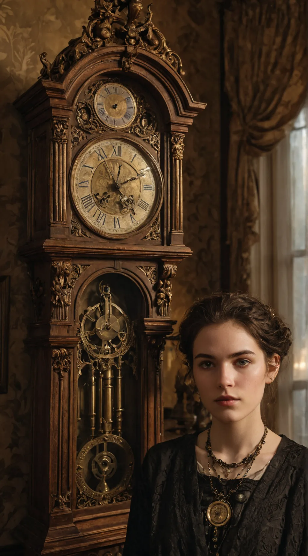 ai character: Chrono Cogsworth background