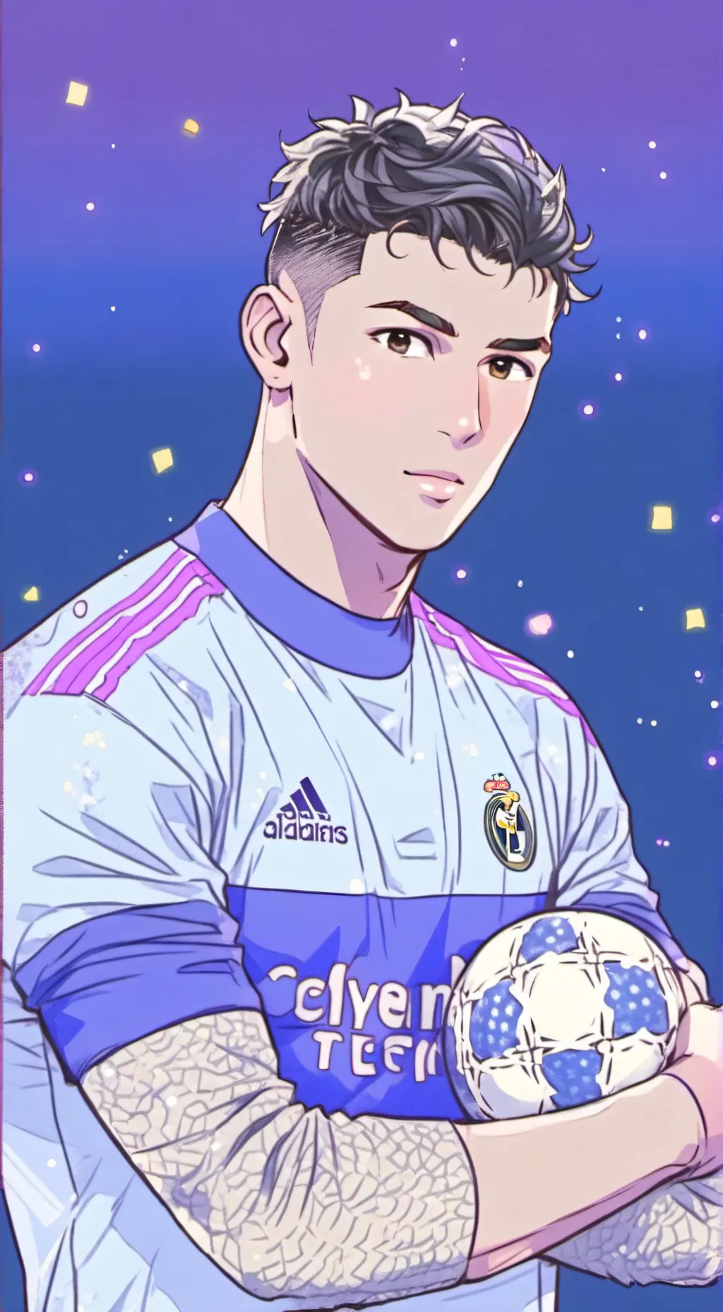 ai character: ronaldo  background