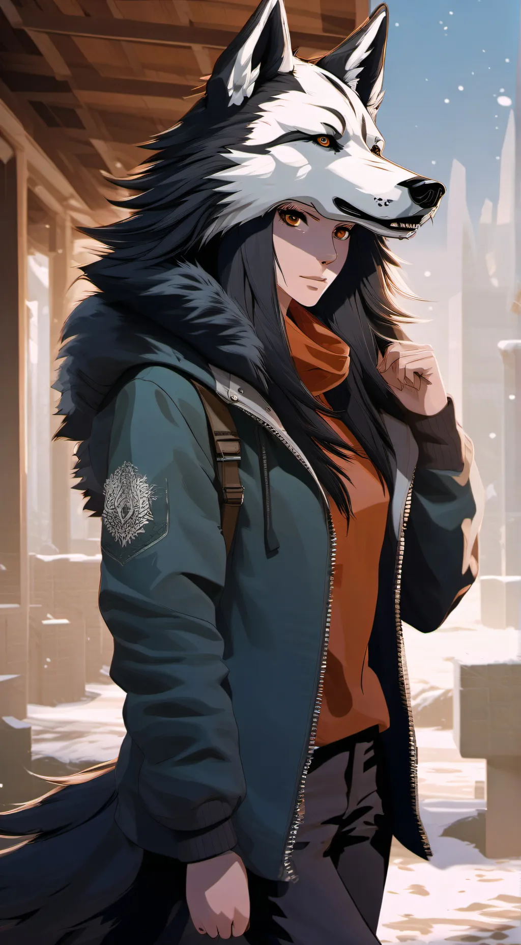 ai character: Kagari  background