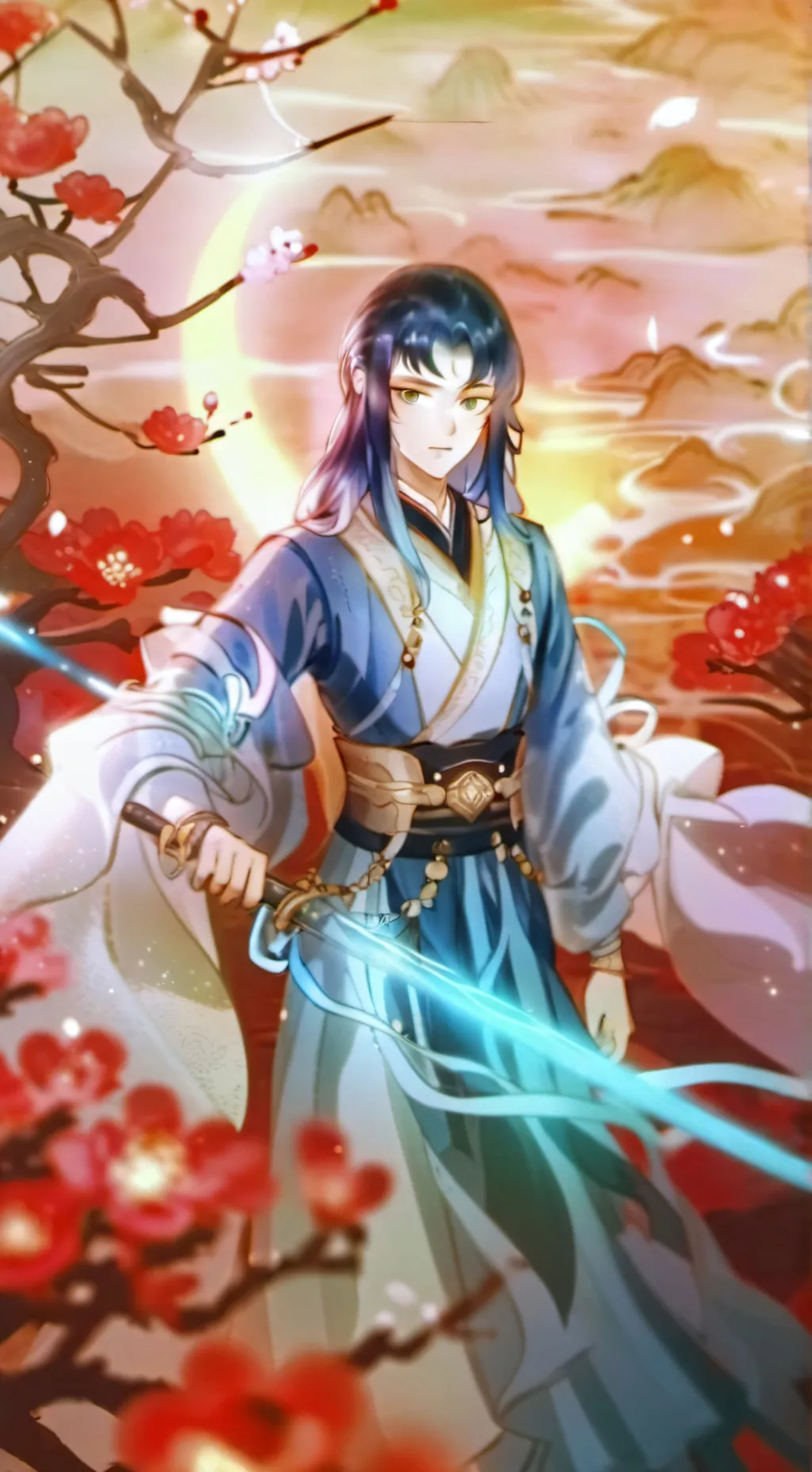 ai character: Egyptian Muichiro  background