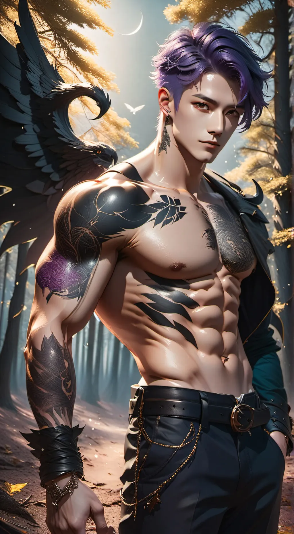 ai character: Demon Jungkook  background