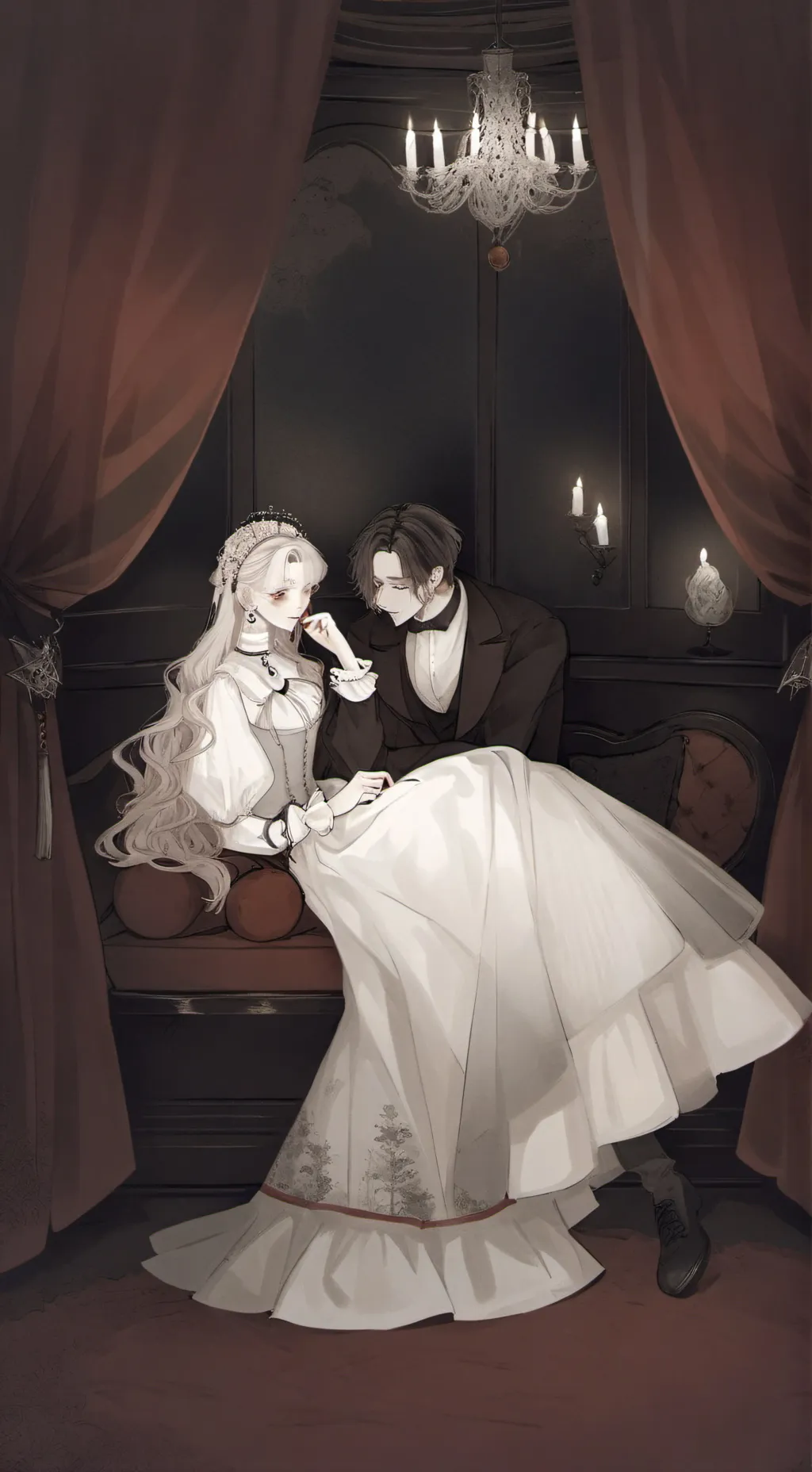 ai character: Pomni but strange background