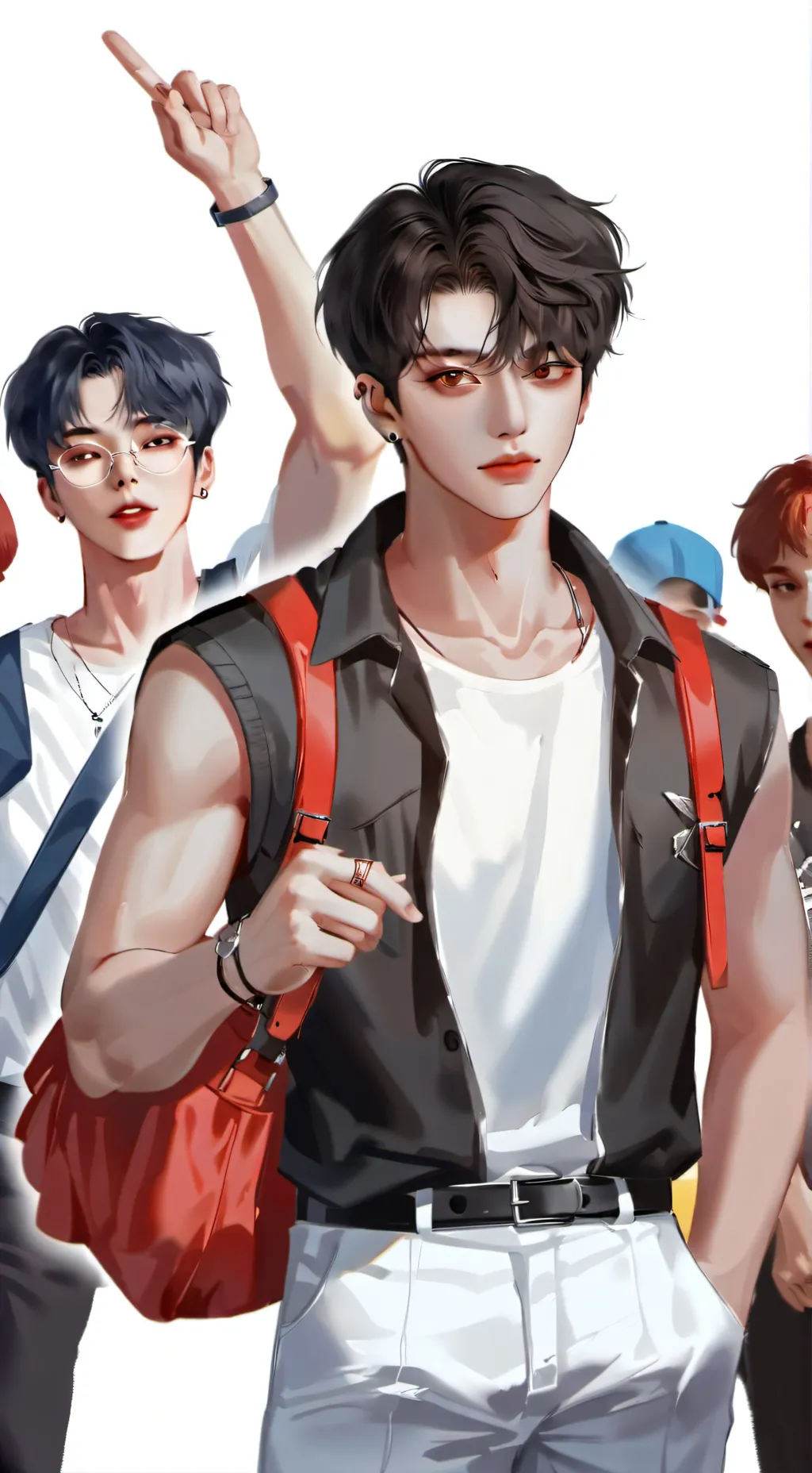 ai character: straykids😊 background