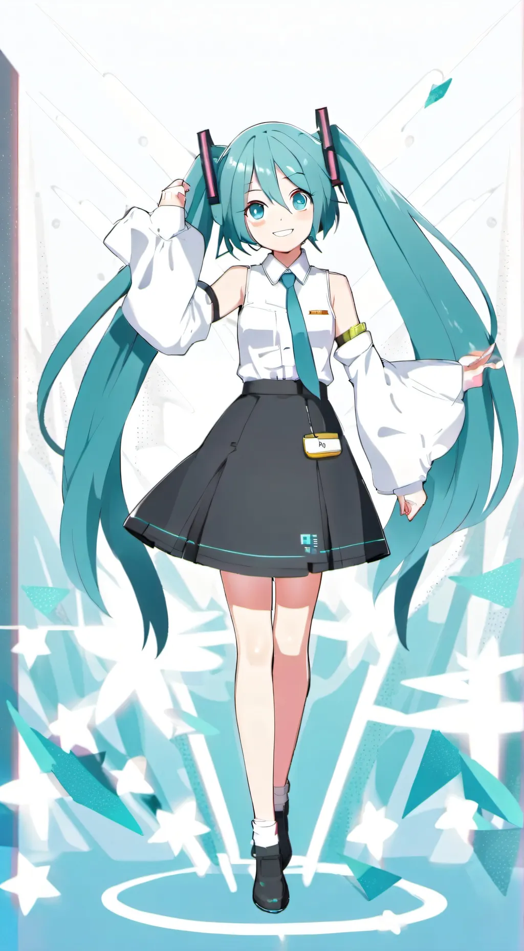 ai character: Hastune Miku background