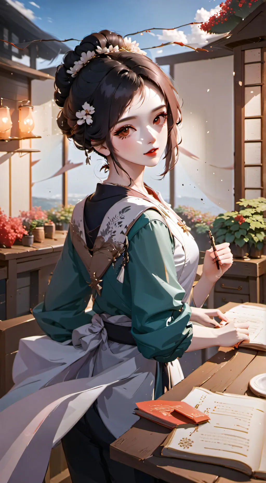 ai character: nico  background